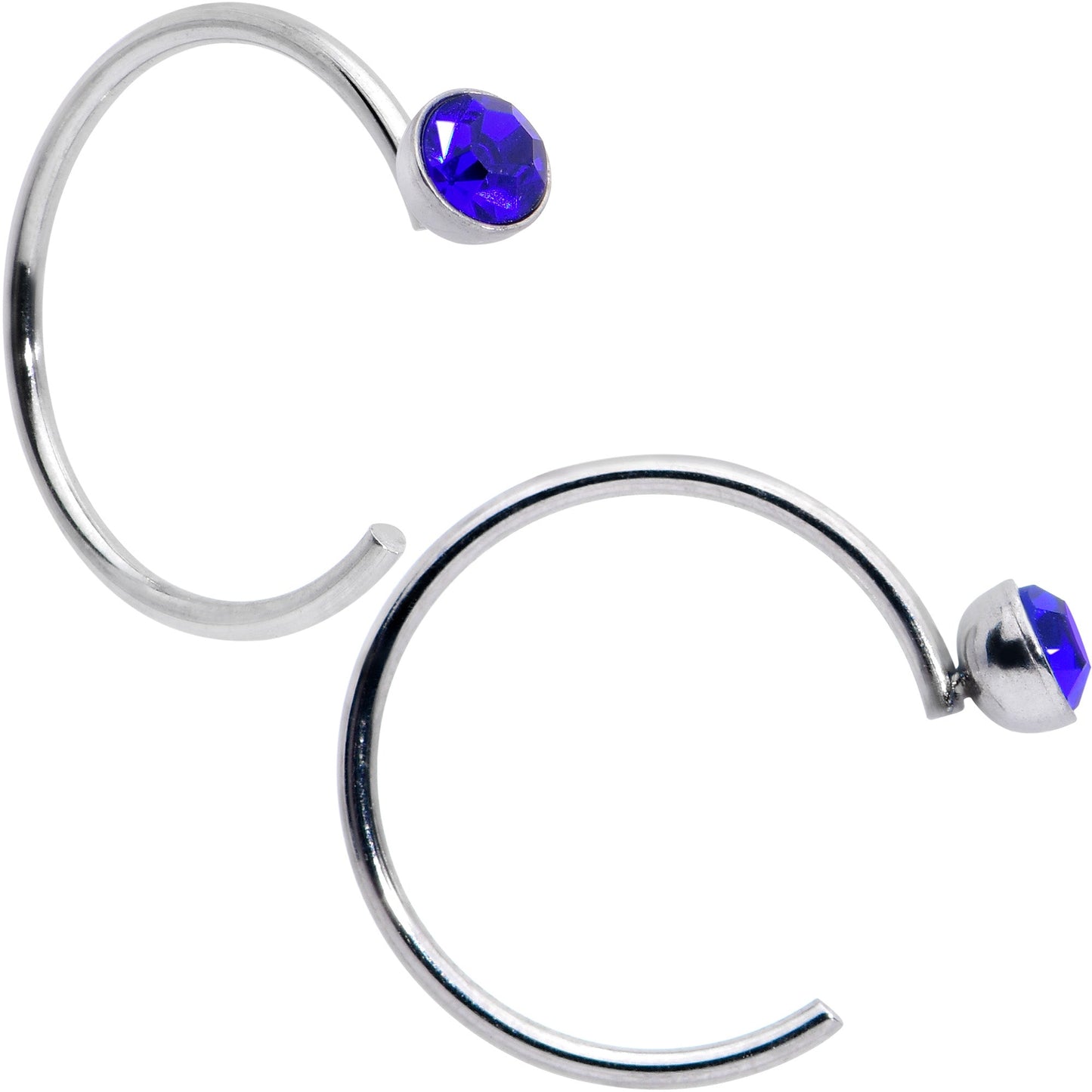 20G 5/16 Nose Hoop Gem Faux Opal Pack Classy Nose Ring Set of 6