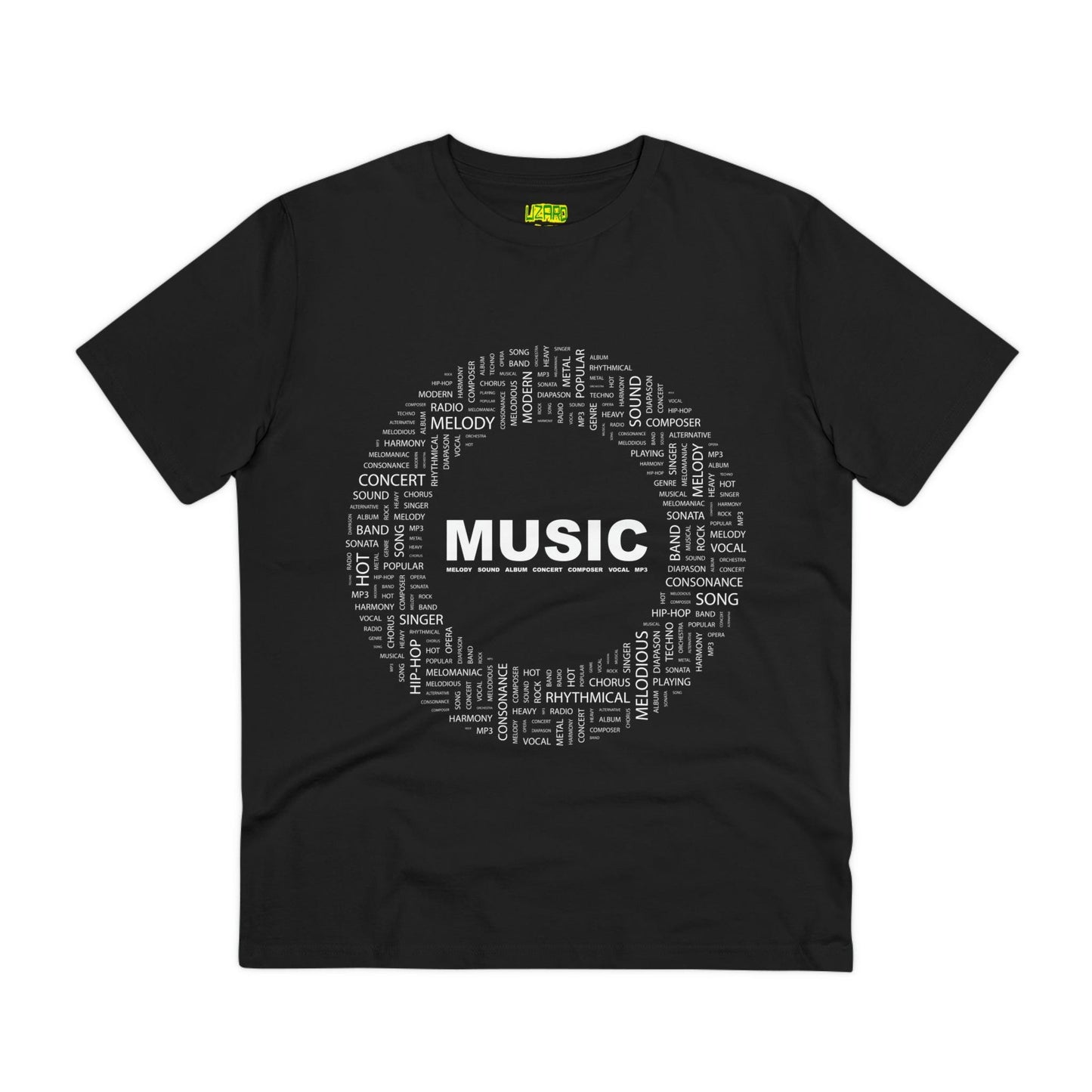 Music Circ Graphic Organic Creator T-shirt - Unisex - Lizard Vigilante