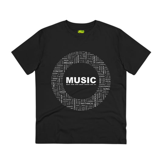 Music Circ Graphic Organic Creator T-shirt - Unisex - Lizard Vigilante