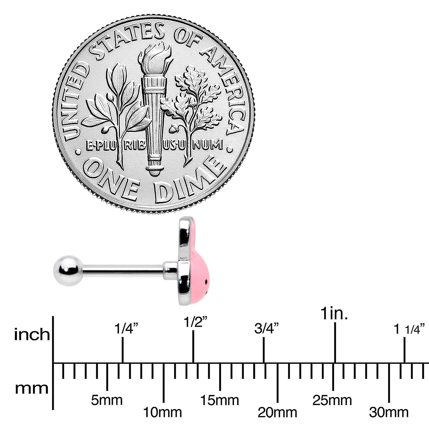 16G 5/16 Kawaii Cutie Easter Bunny Cartilage Tragus Earring