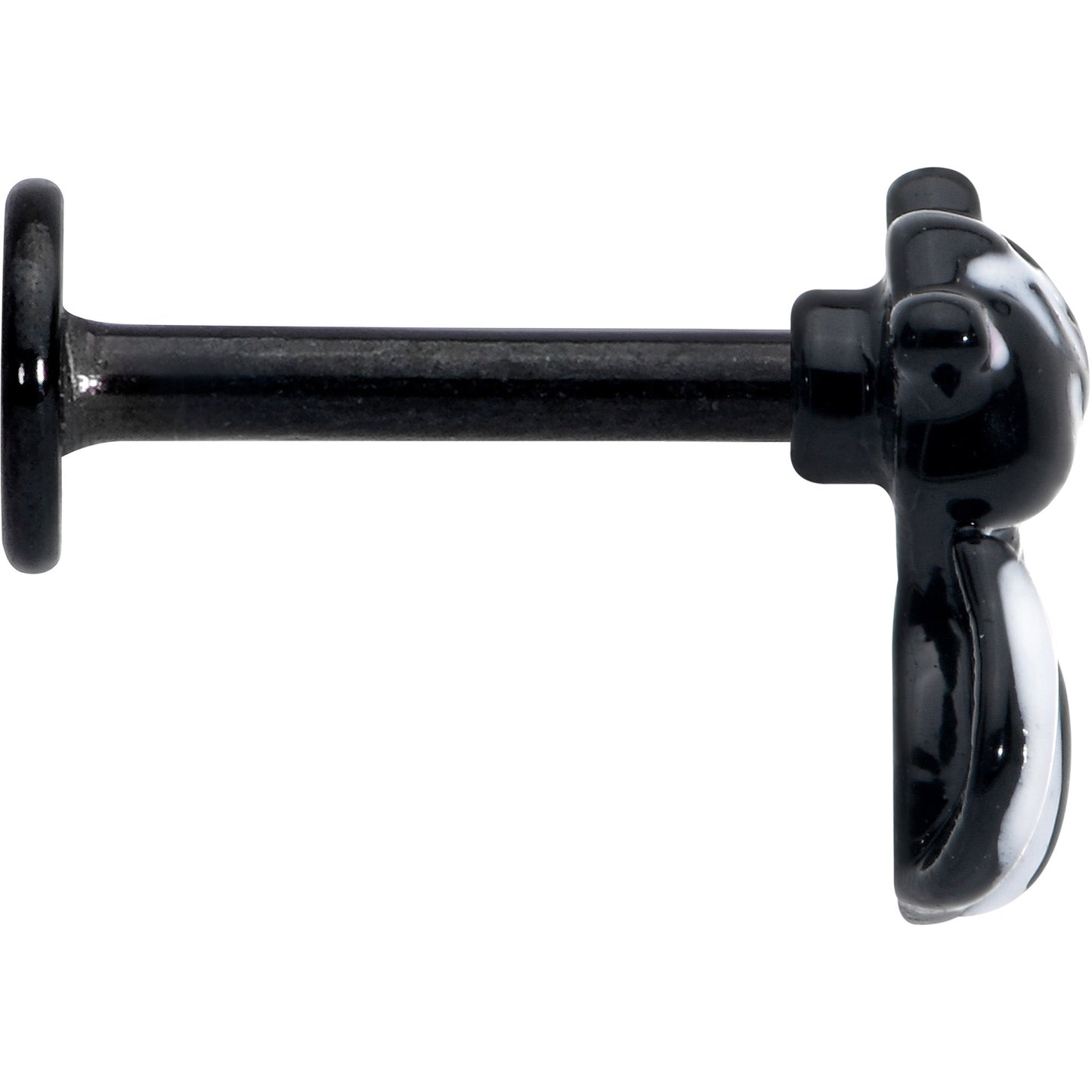 16G 5/16 Black Funky Skunk Labret Monroe Tragus