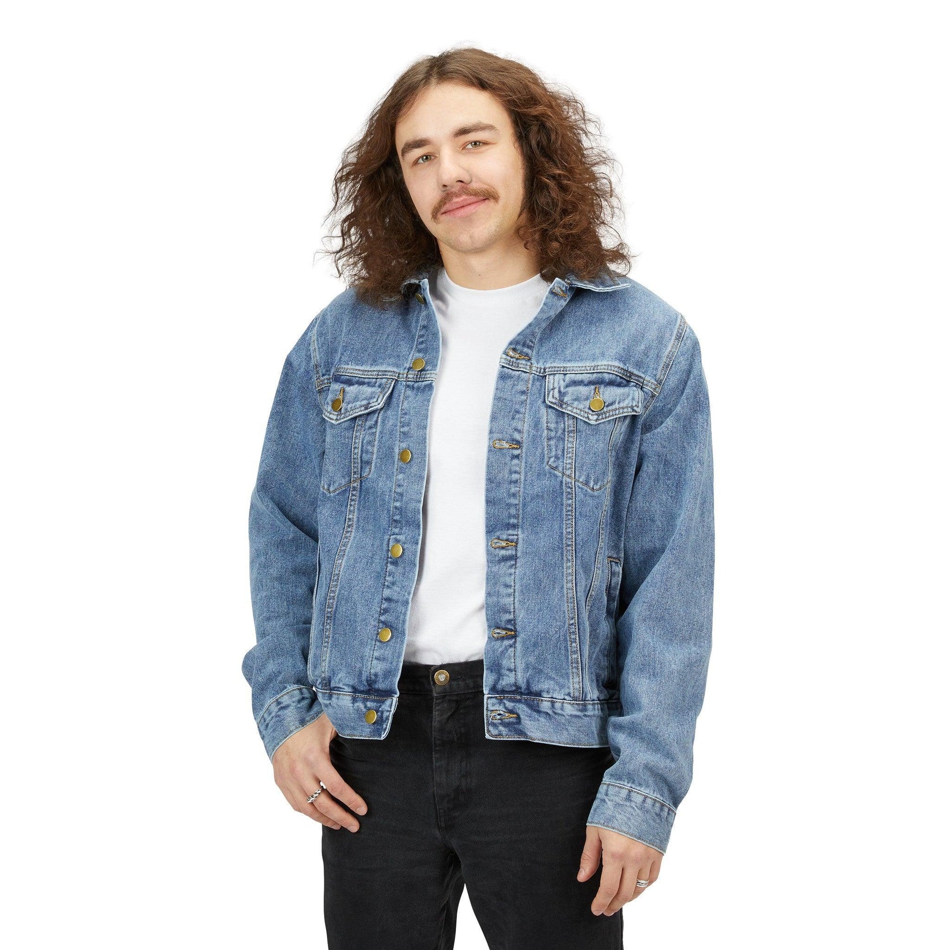 Lizard Vigilante Men's Denim Jacket - Lizard Vigilante