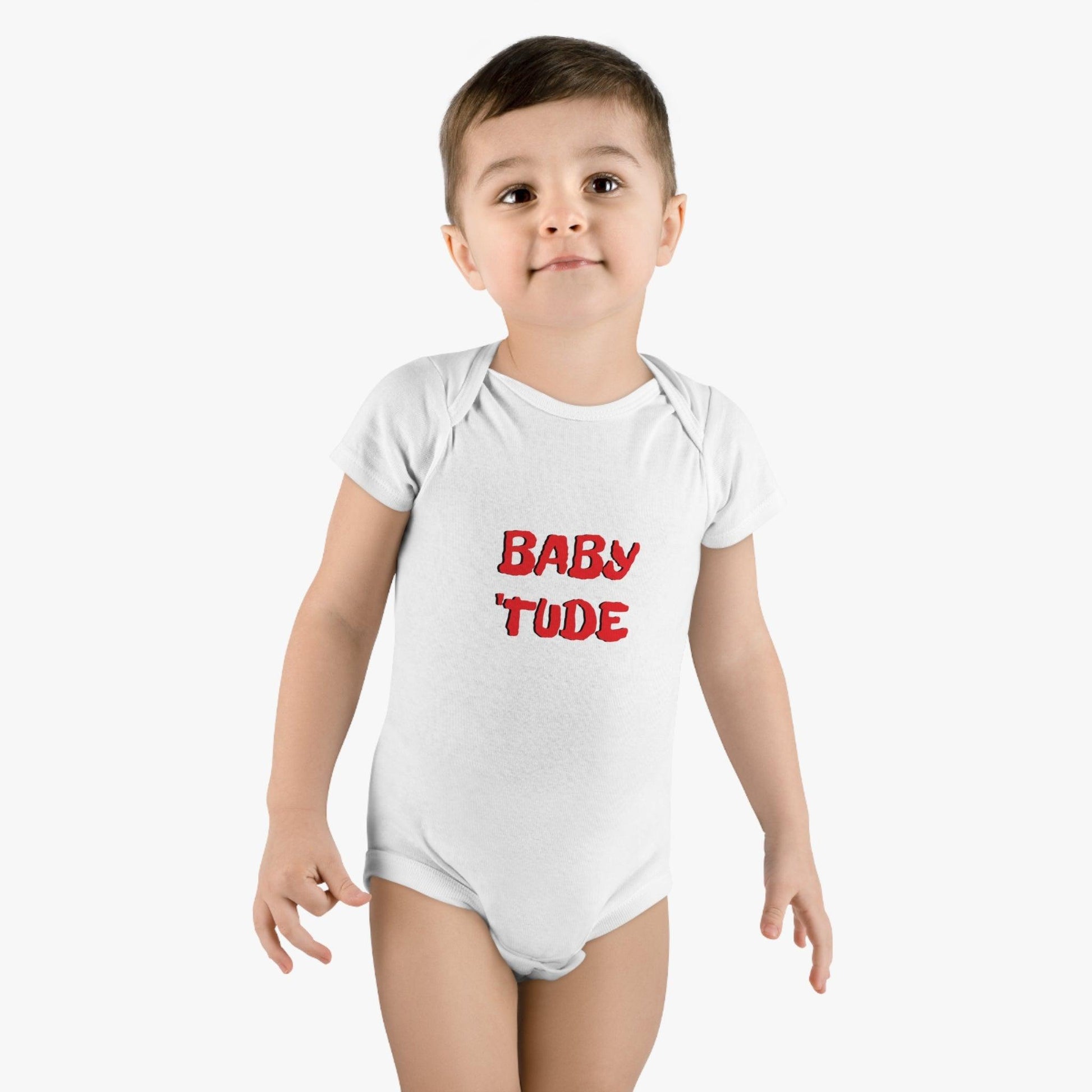 BABY 'TUDE Onesie® Organic Baby Bodysuit - Lizard Vigilante