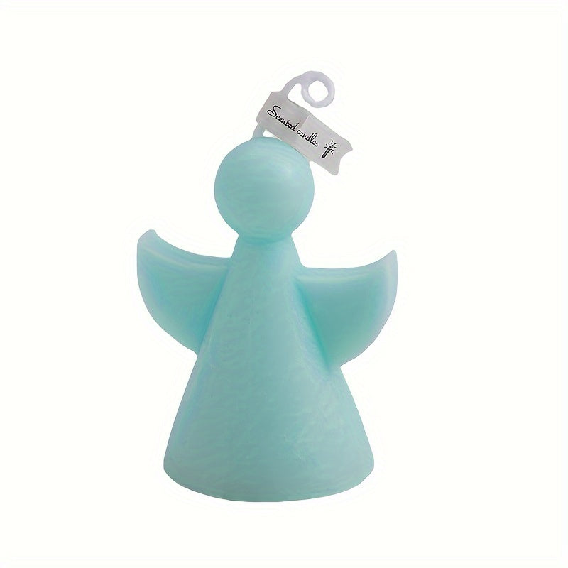 7pcs Angel Scented Candle Set - Perfect Christmas Gift, Elegant Home Decor with Ribbon Accents