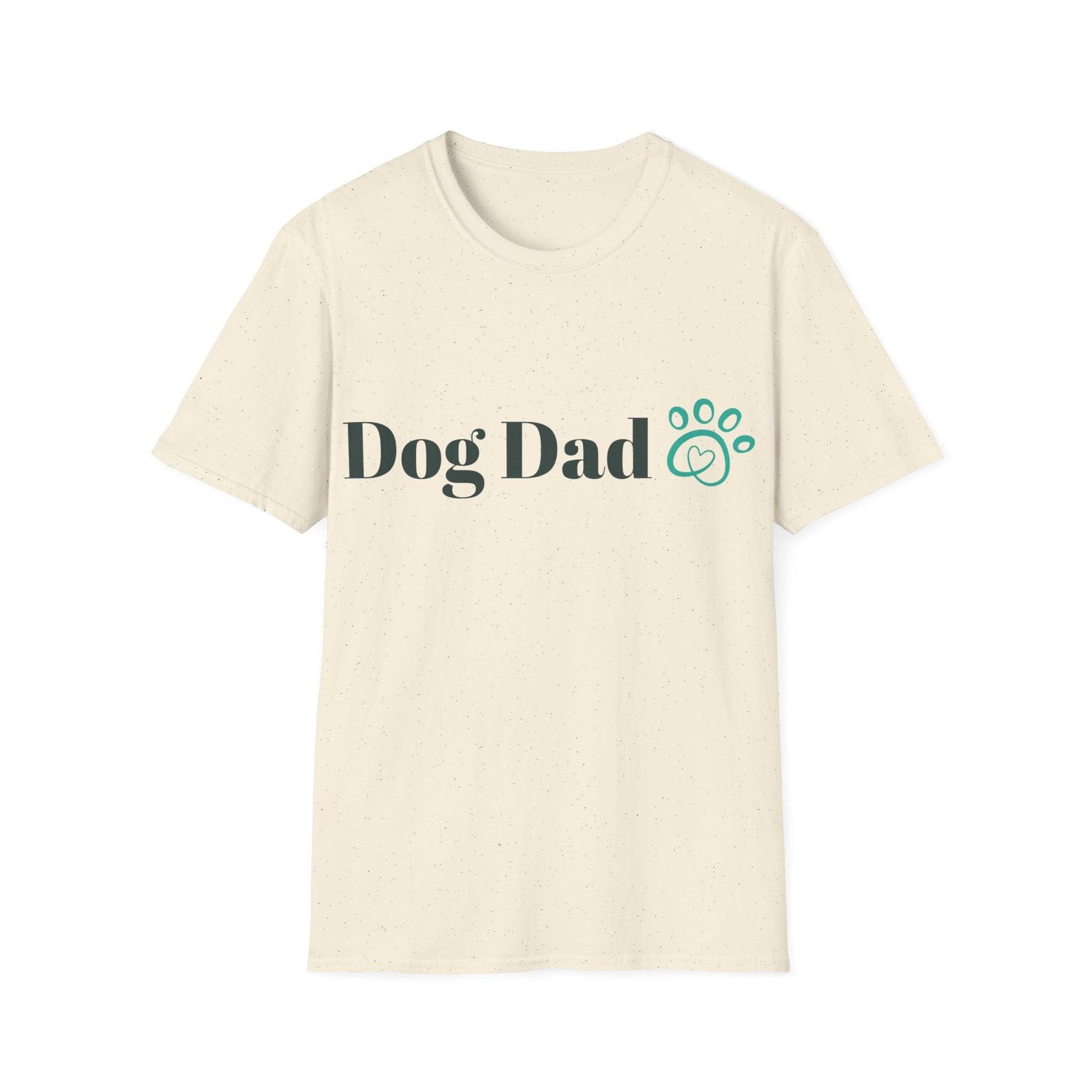 Dog Dad Paw Unisex Softstyle T-Shirt - Lizard Vigilante