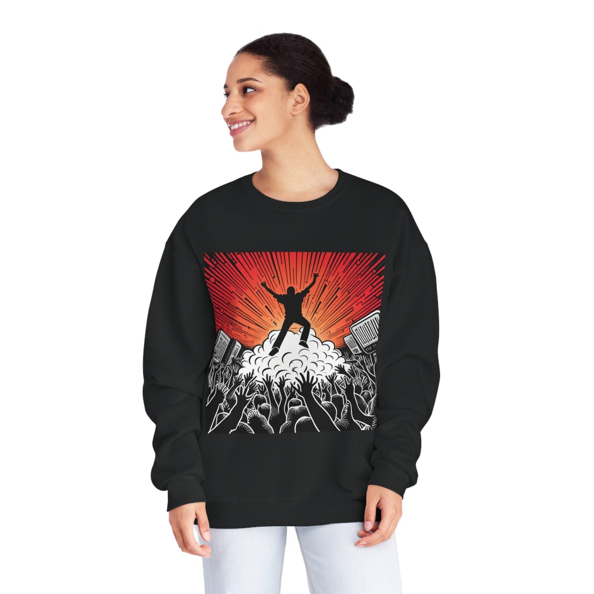 Metal Concert Unisex NuBlend® Crewneck Sweatshirt - Lizard Vigilante