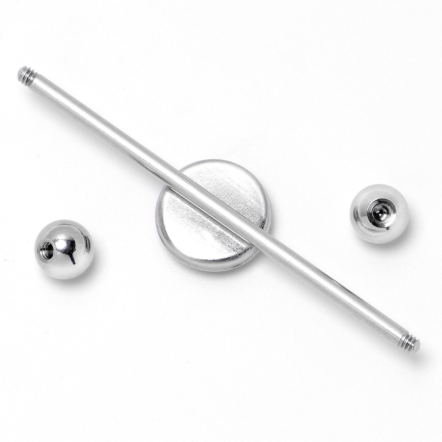 14G Loving Blue Whales Industrial Barbell 38mm