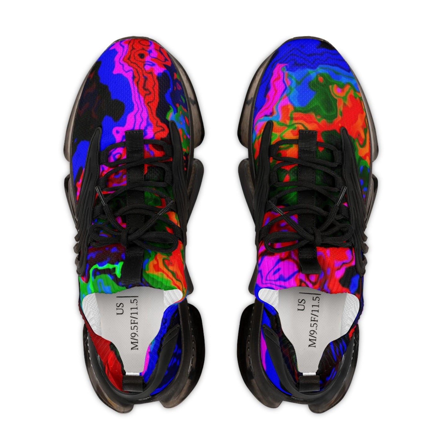 Rainbow in the Darkness Men's Mesh Sneakers - Lizard Vigilante