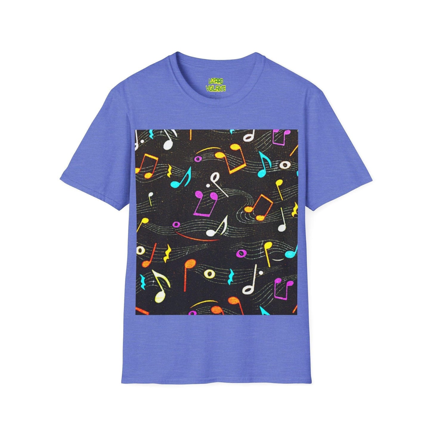 Musical Notes Unisex Softstyle T-Shirt - Lizard Vigilante