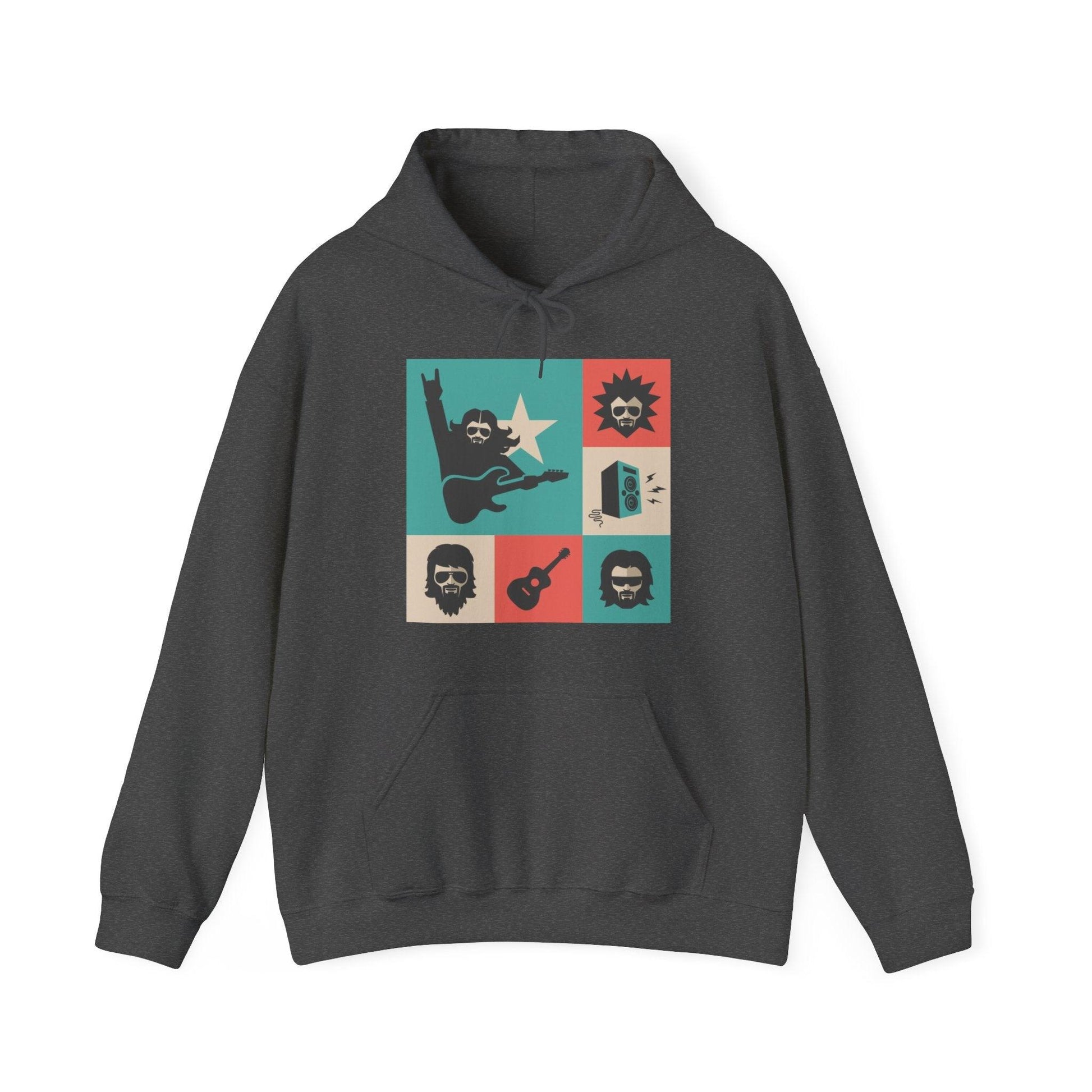 Rock Star Dudes Unisex Heavy Blend™ Hooded Sweatshirt - Lizard Vigilante