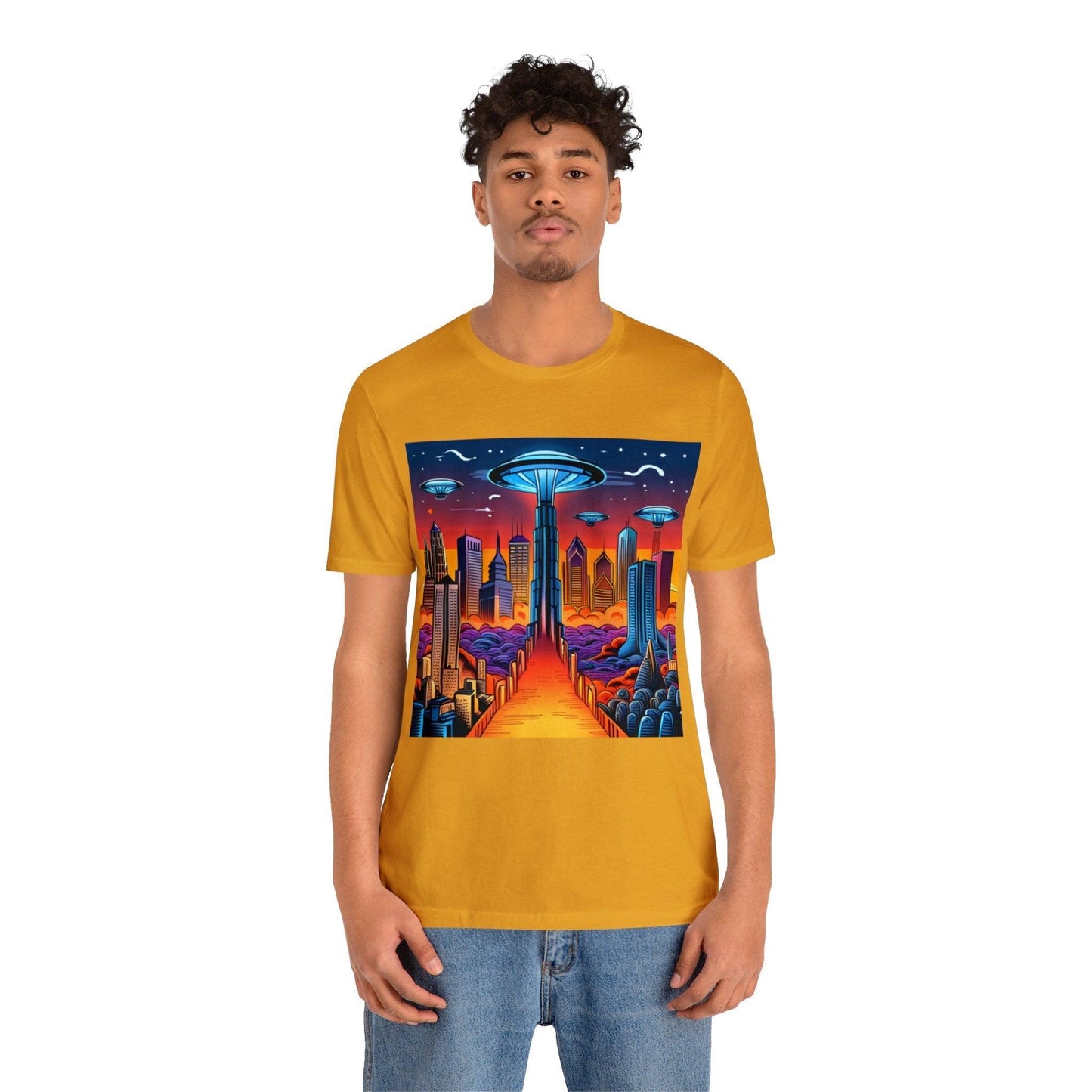 UFOCITY Unisex Jersey Short Sleeve Tee - Lizard Vigilante