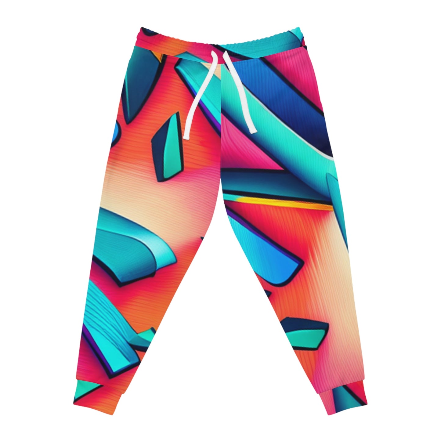 Geom Color Athletic Joggers - Lizard Vigilante