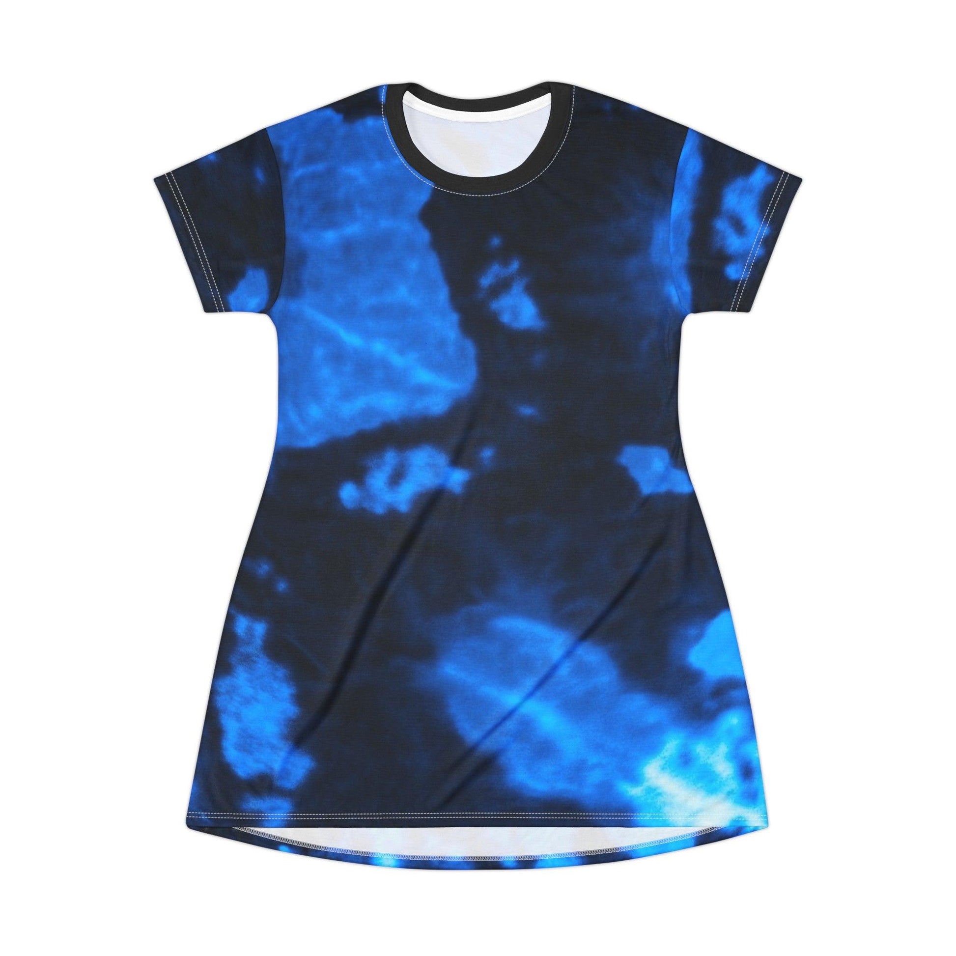 Blue Lava T-Shirt Dress - Lizard Vigilante