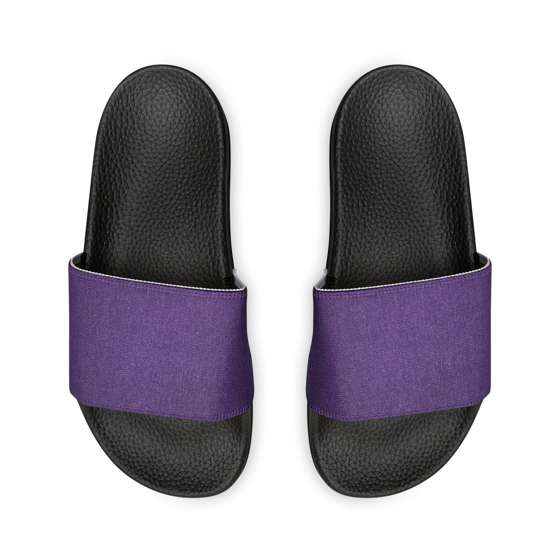 Faux Purple Silk Youth PU Slide Sandals - Lizard Vigilante