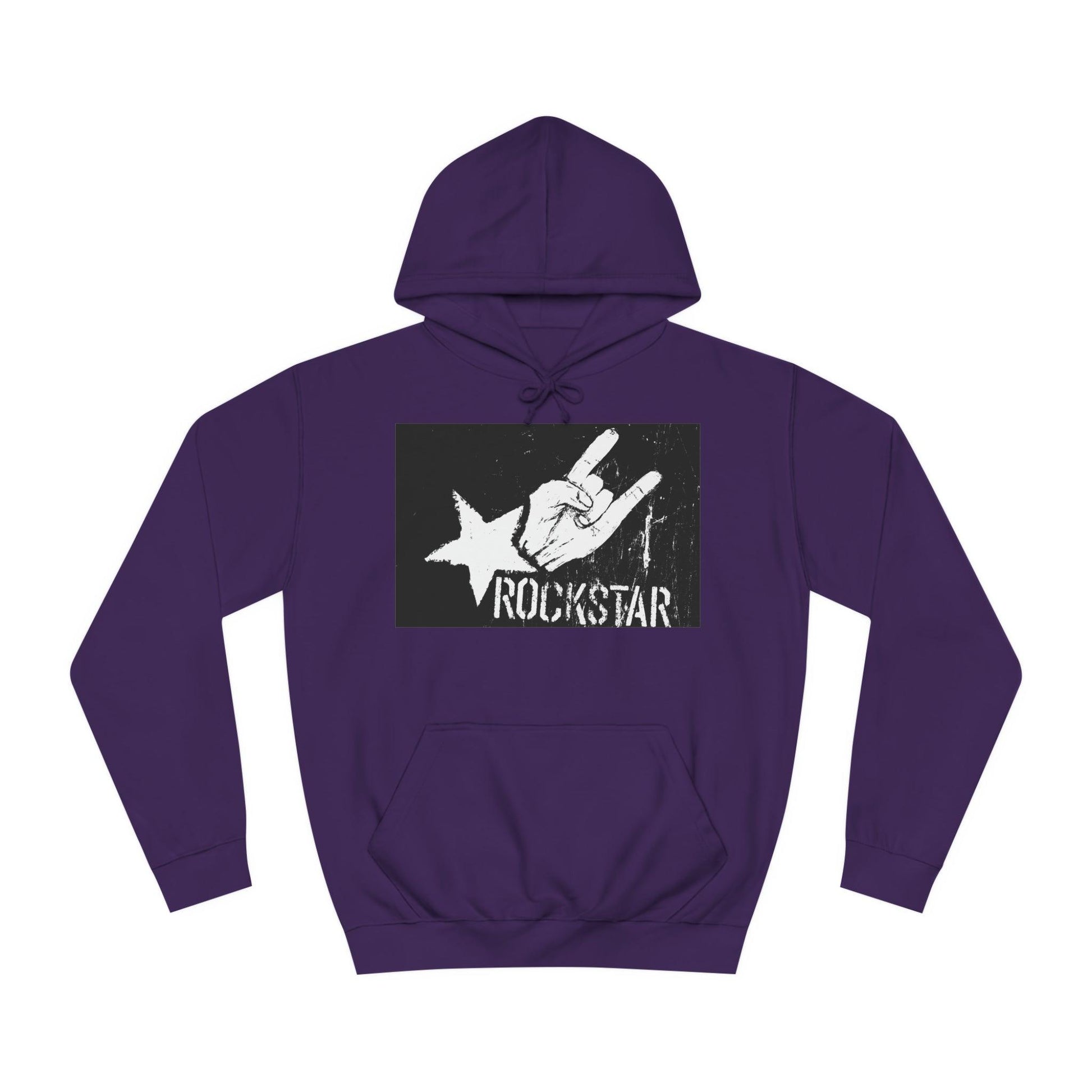 Rock Star Hand Sign Unisex College Hoodie - Lizard Vigilante