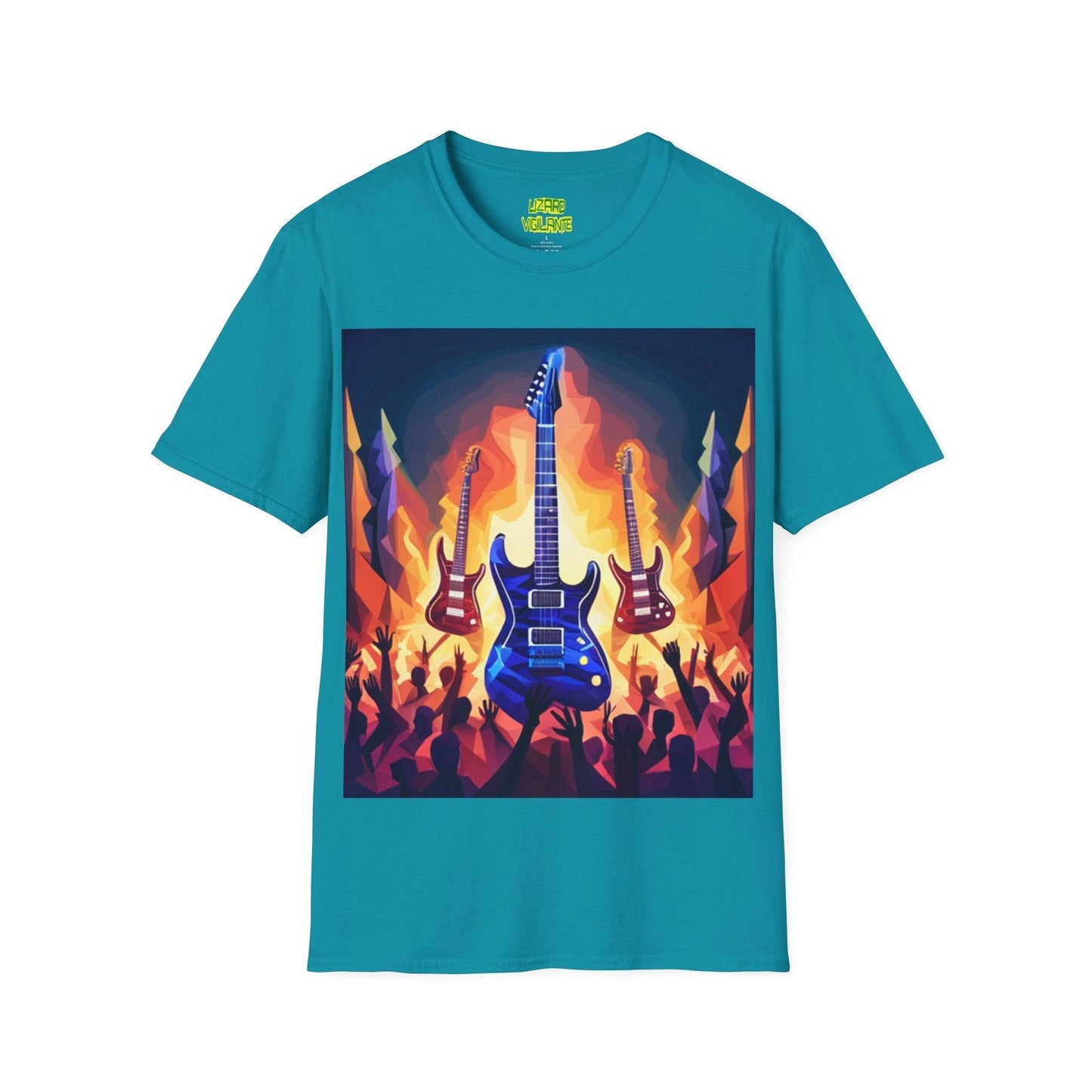 Concert Hero Guitars Unisex Softstyle T-Shirt - Lizard Vigilante