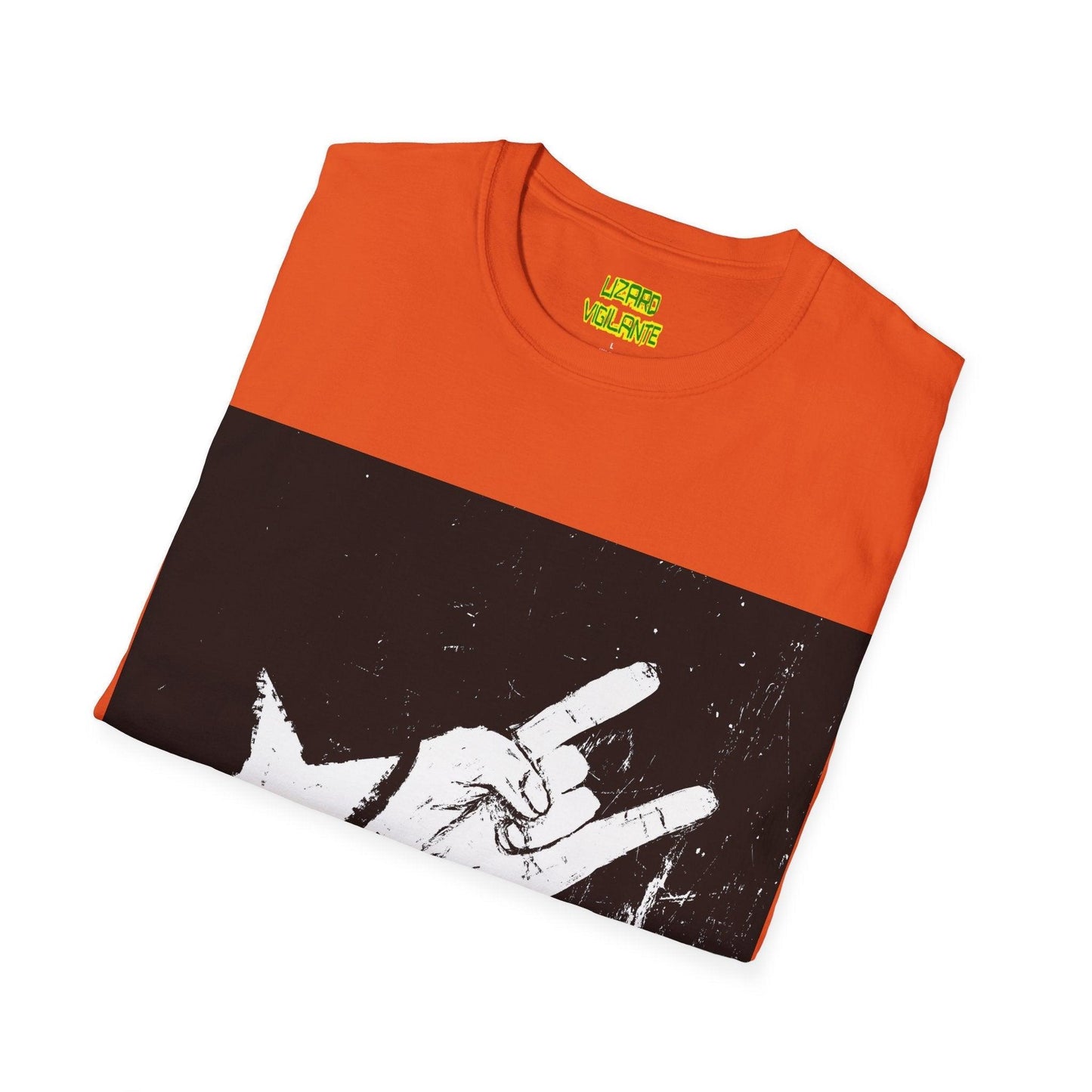 Rockstar Hand Sign Unisex Softstyle T-Shirt - Lizard Vigilante