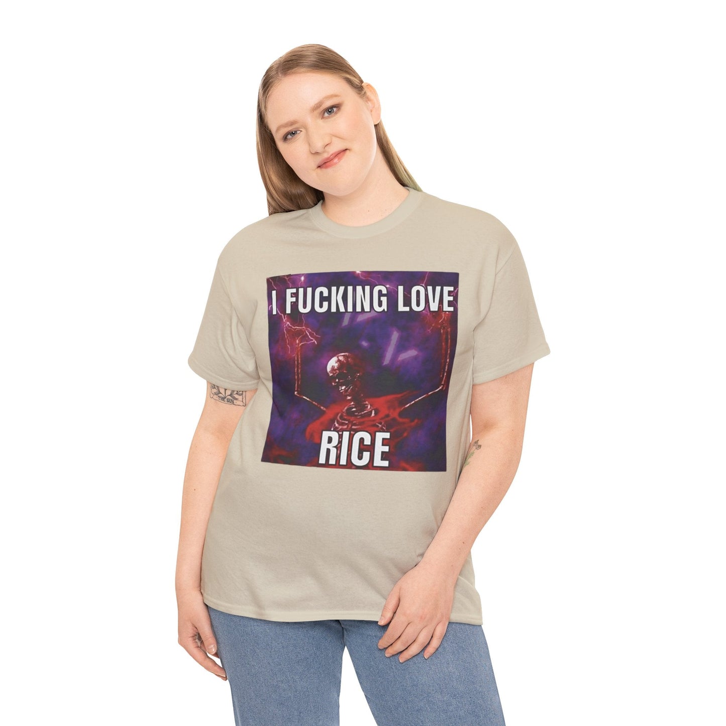 I Fucking Love Rice Meme Shirt – Funny Food Humor T-Shirt