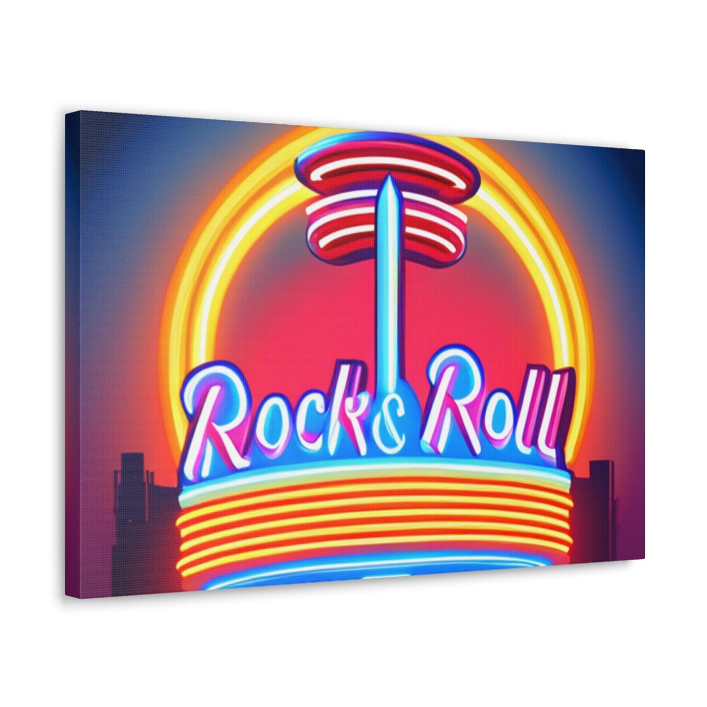 Rock & Roll Diner Canvas Gallery Wraps by Lizard Vigilante - Lizard Vigilante