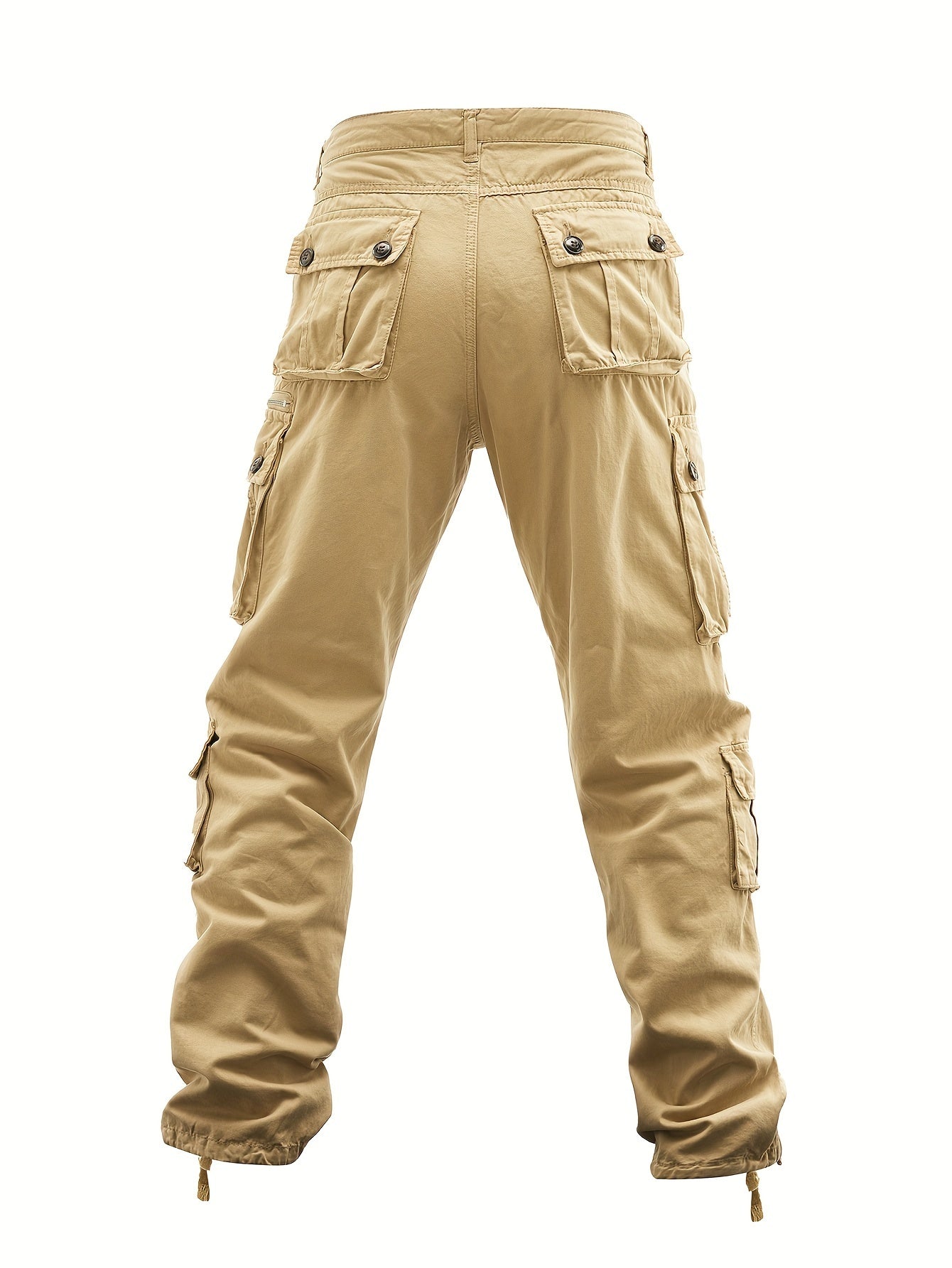 Men’s 8-Pocket Plus Size Cotton Tactical Cargo Pants – Outdoor Street Style Overalls - Premium trousers from Lizard Vigilante - Just $53.99! Shop now at Lizard Vigilante