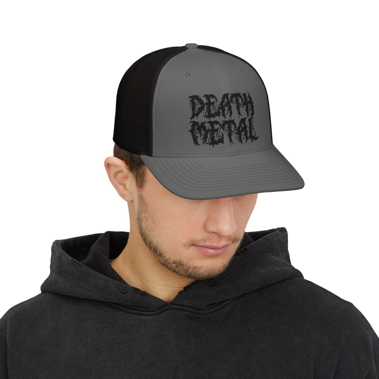 Death Metal Snapback Trucker Cap — Heavy Metal Band Mesh Hat