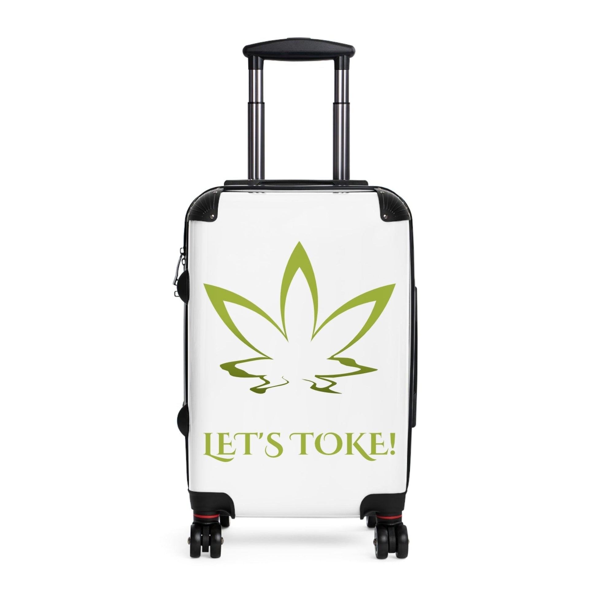 Let's Toke! Suitcase with a Smoke Leaf - Lizard Vigilante