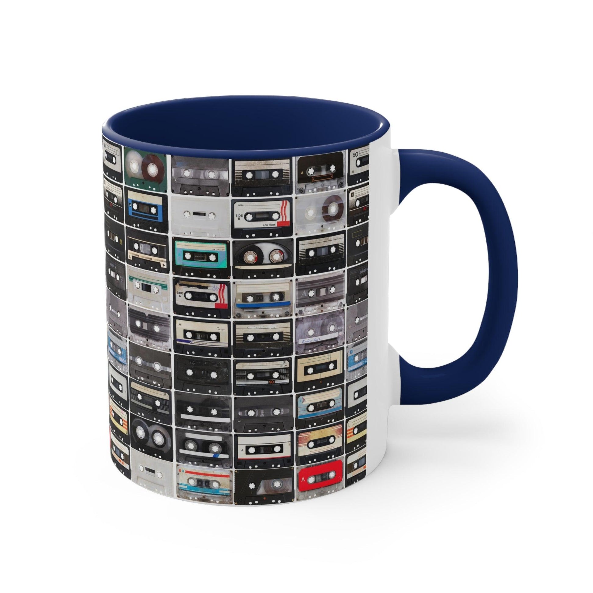 Cassettes Accent Coffee Mug, 11oz - Lizard Vigilante