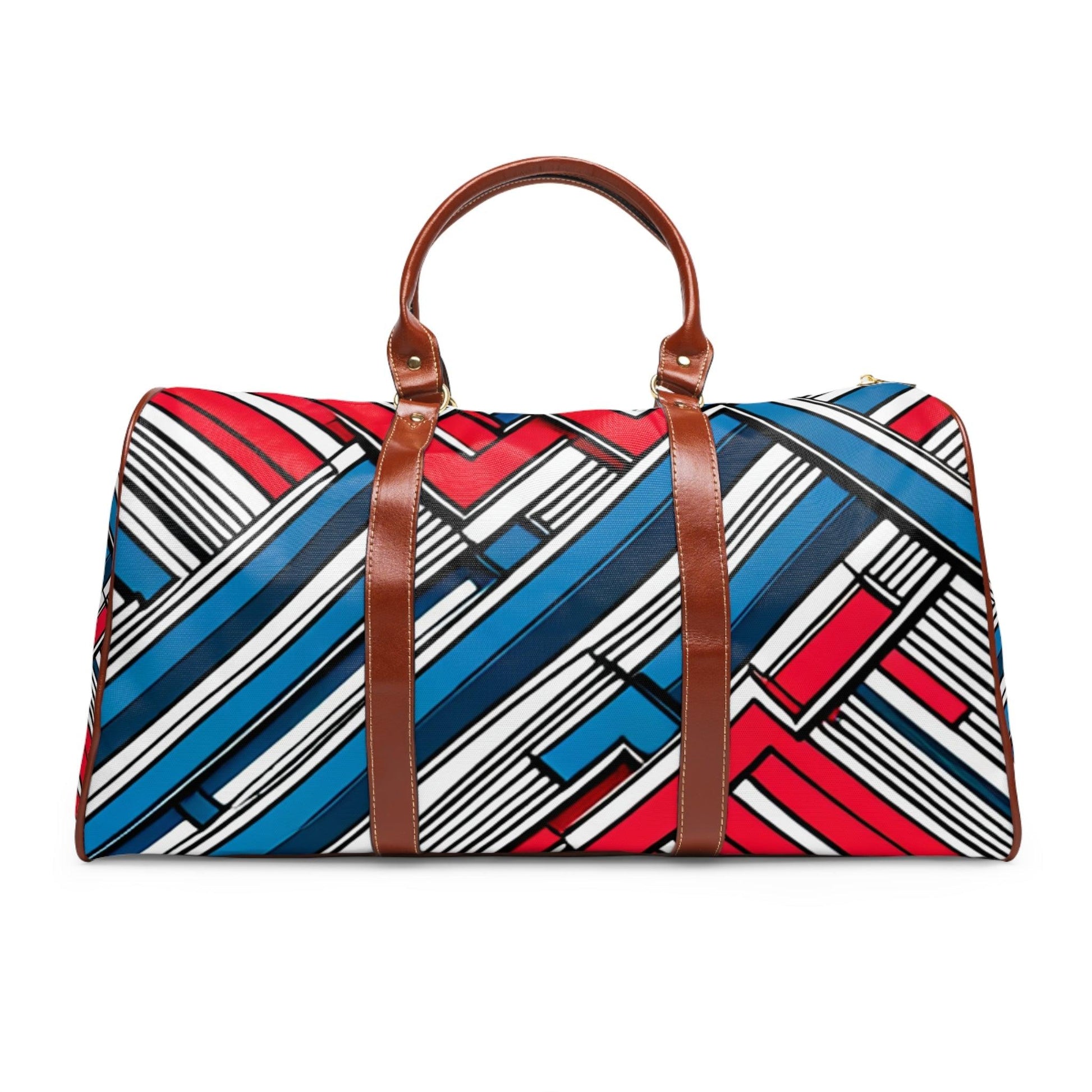 Geometric Patriotic Waterproof Travel Bag - Lizard Vigilante