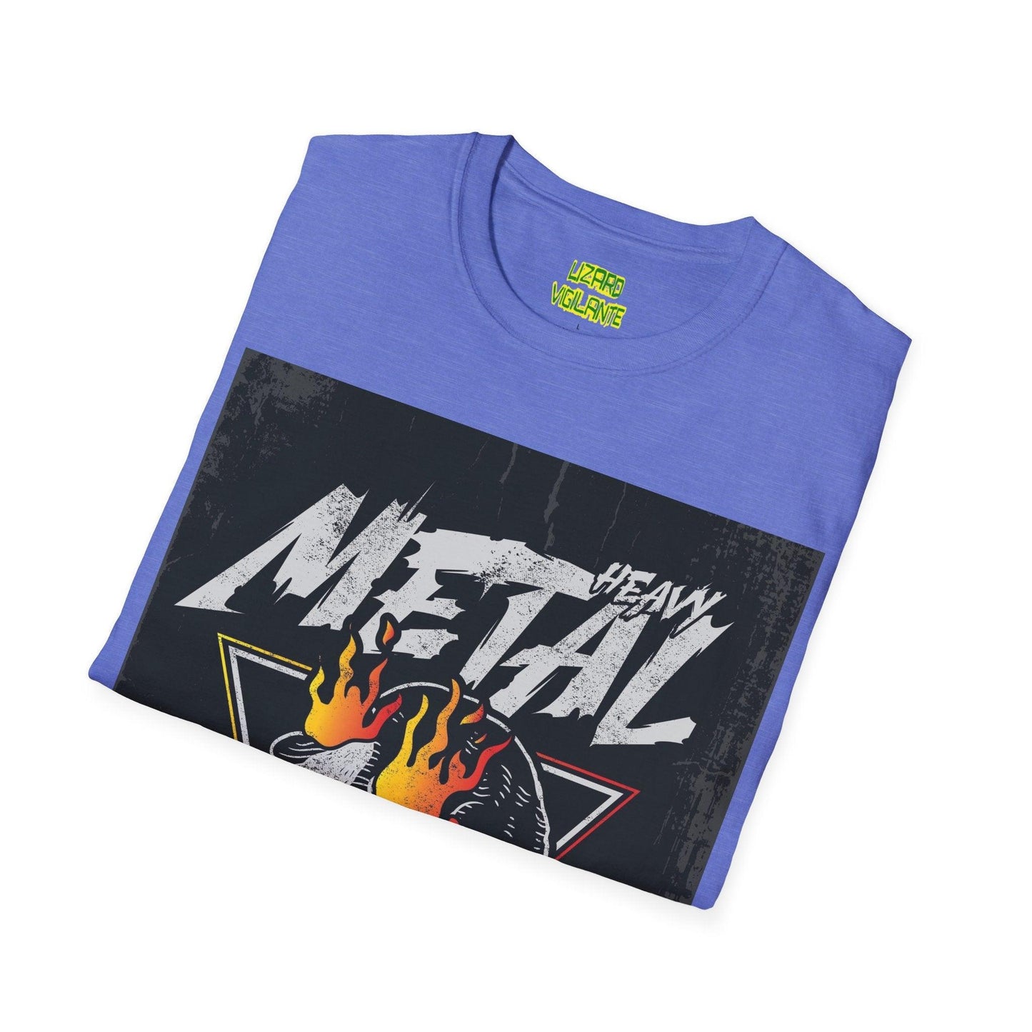 Heavy Metal Death Of Music Unisex Softstyle T-Shirt - Lizard Vigilante