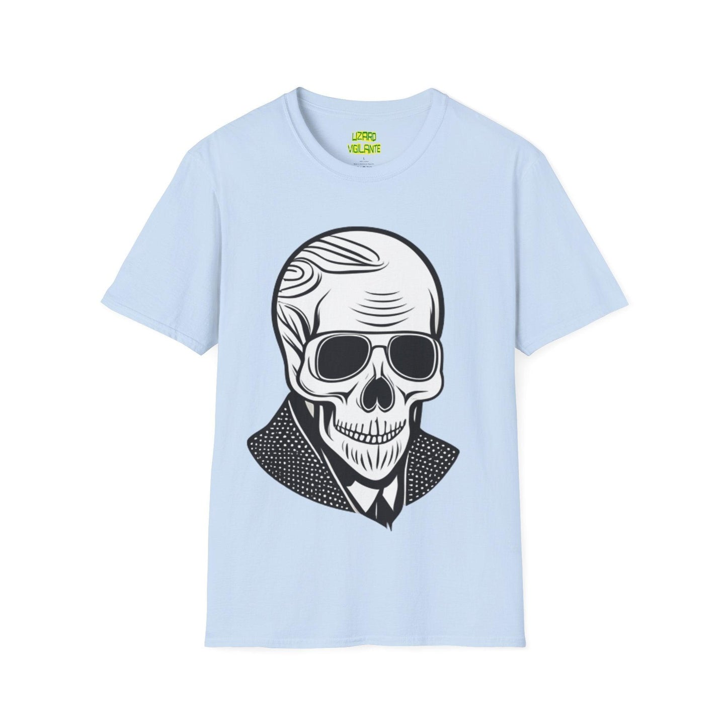 Skull Portrait Unisex Softstyle T-Shirt - Lizard Vigilante