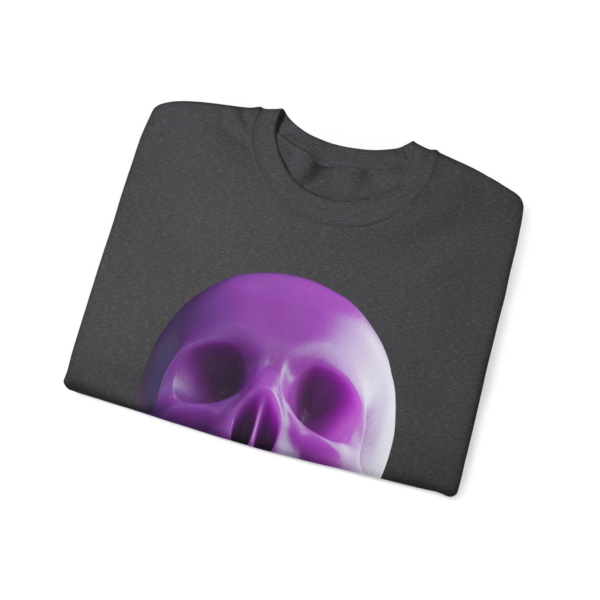 The Purple Skull of Glory Unisex Heavy Blend™ Crewneck Sweatshirt - Lizard Vigilante