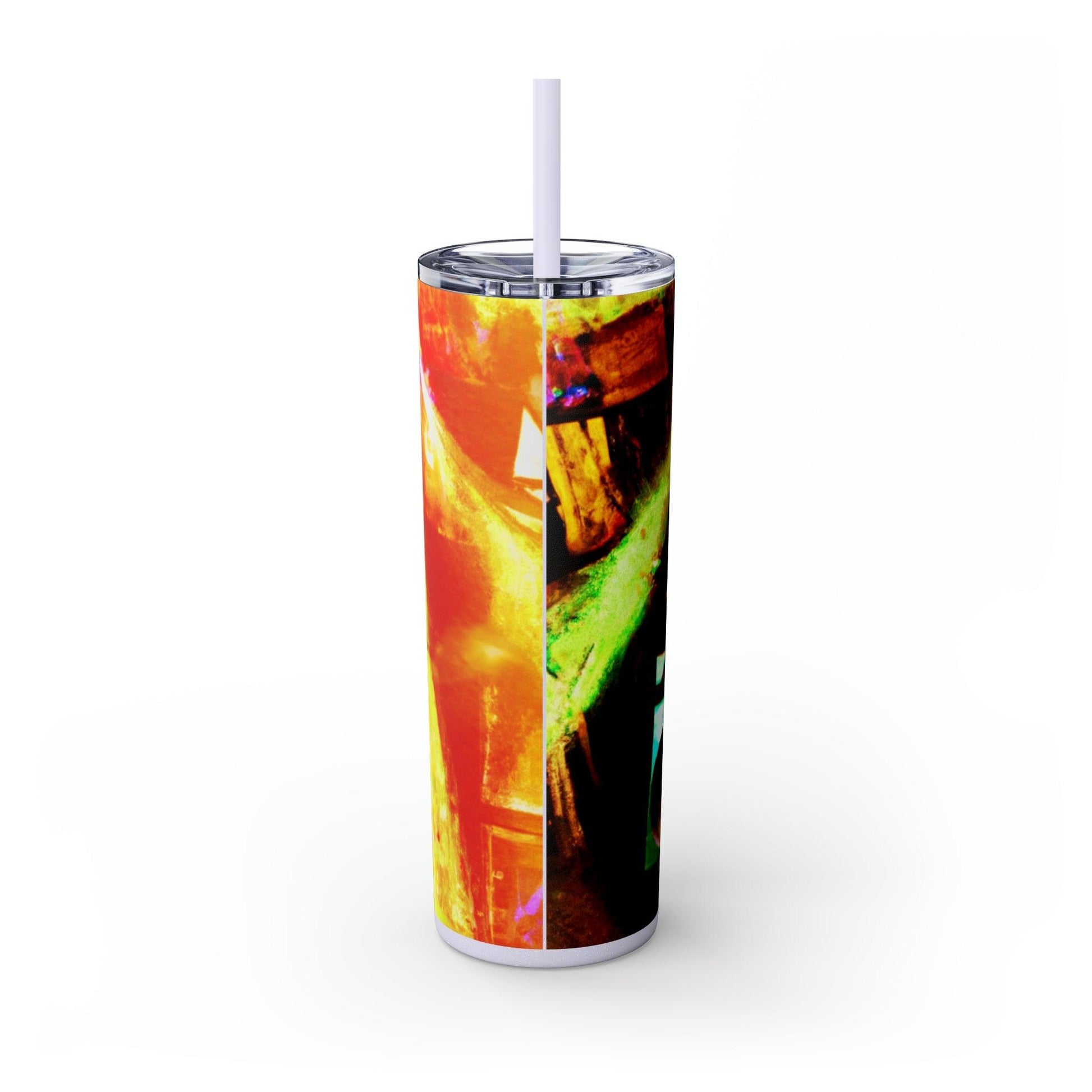 Prison BoomBox Light Burst Skinny Tumbler with Straw, 20oz - Lizard Vigilante