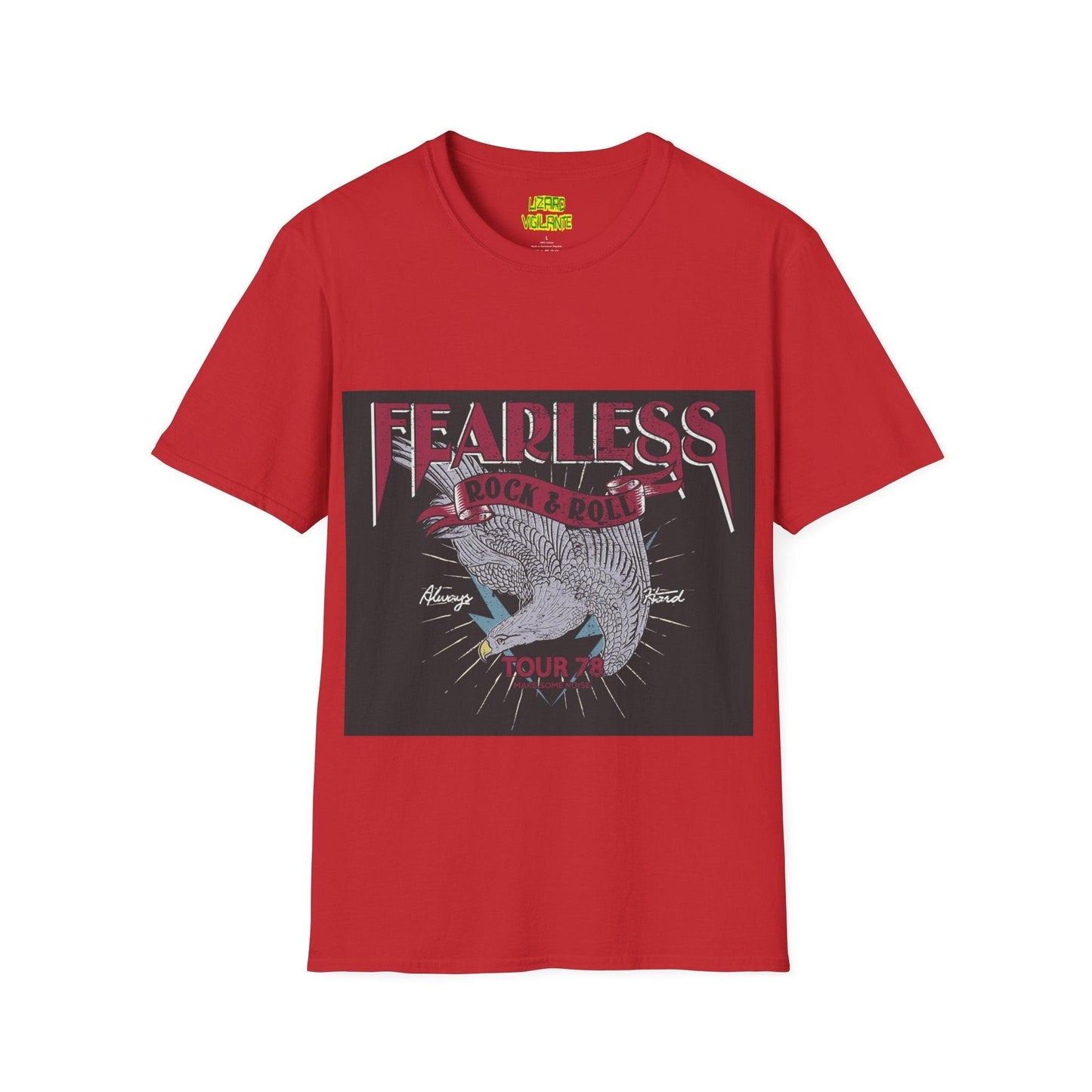 Fearless Rock & Roll Unisex Softstyle T-Shirt - Lizard Vigilante