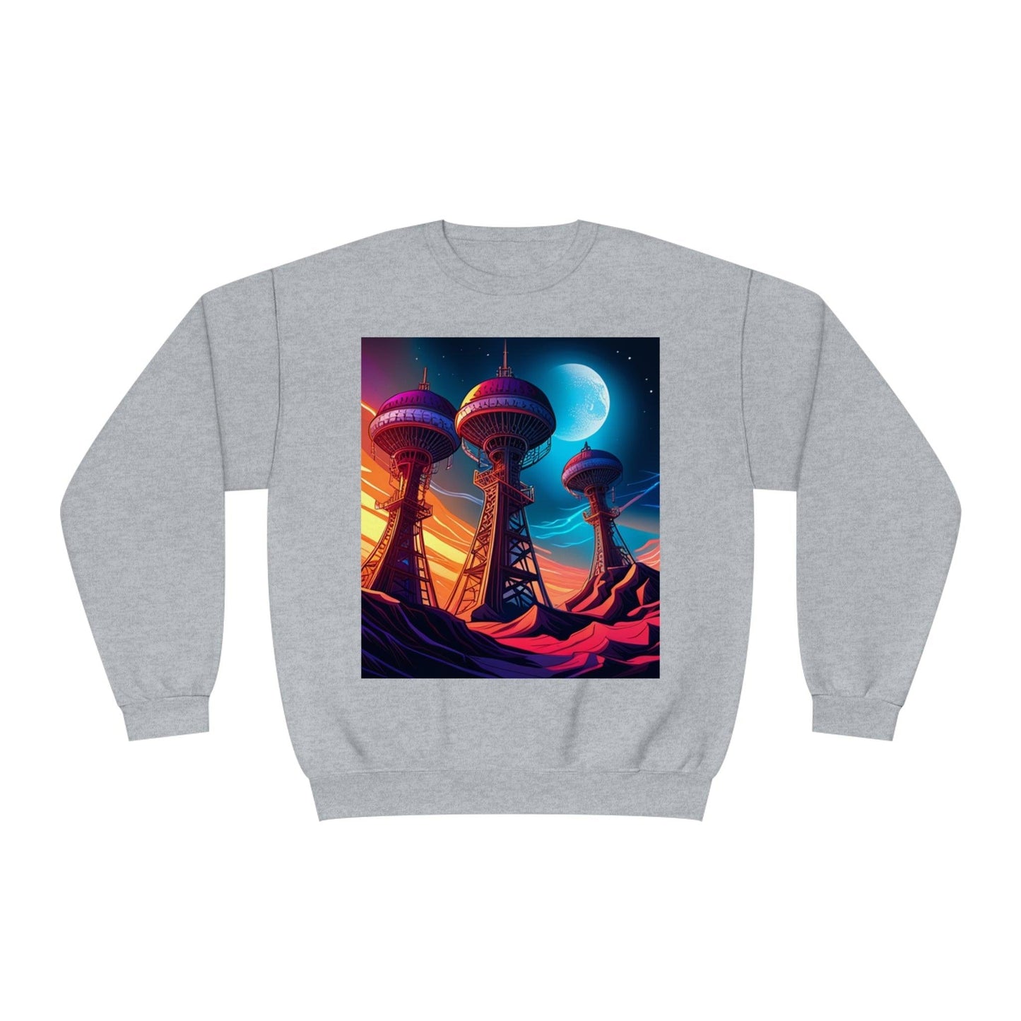 Interplanetary Communication Unisex NuBlend® Crewneck Sweatshirt - Lizard Vigilante