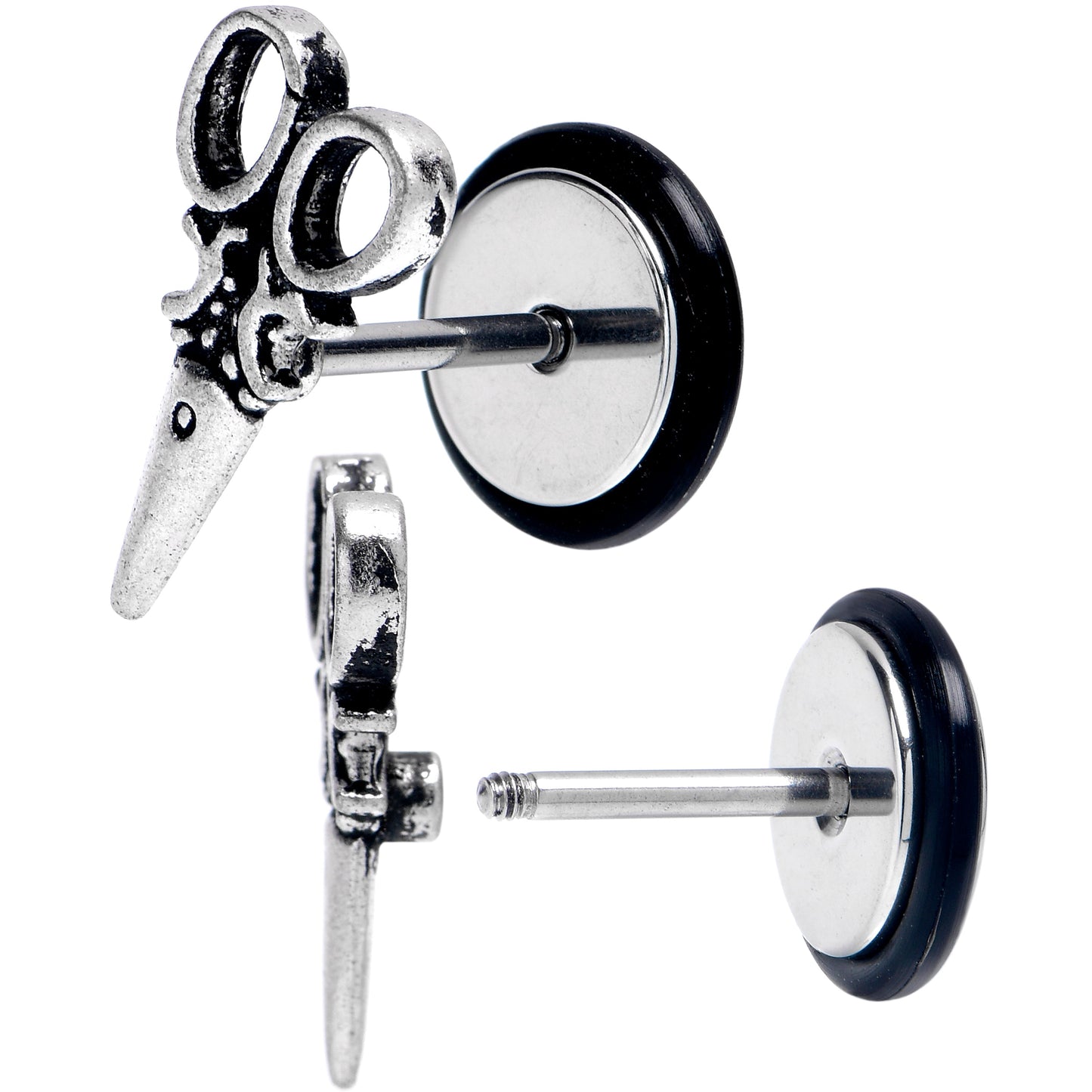 16G 5/16 Antique Scissors Shears Cheater Plug Set