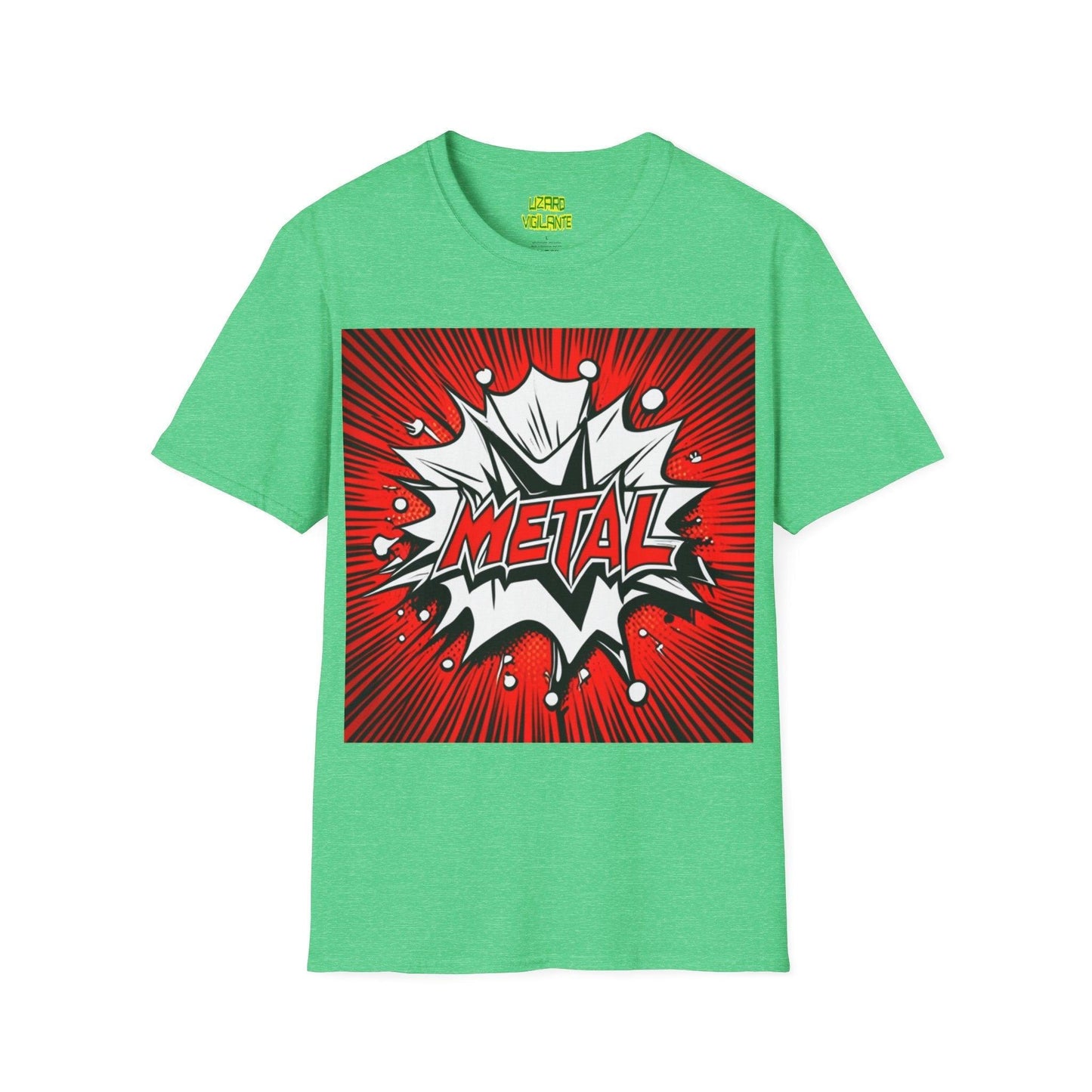 METAL Cartoon Blaster Unisex Softstyle T-Shirt - Lizard Vigilante