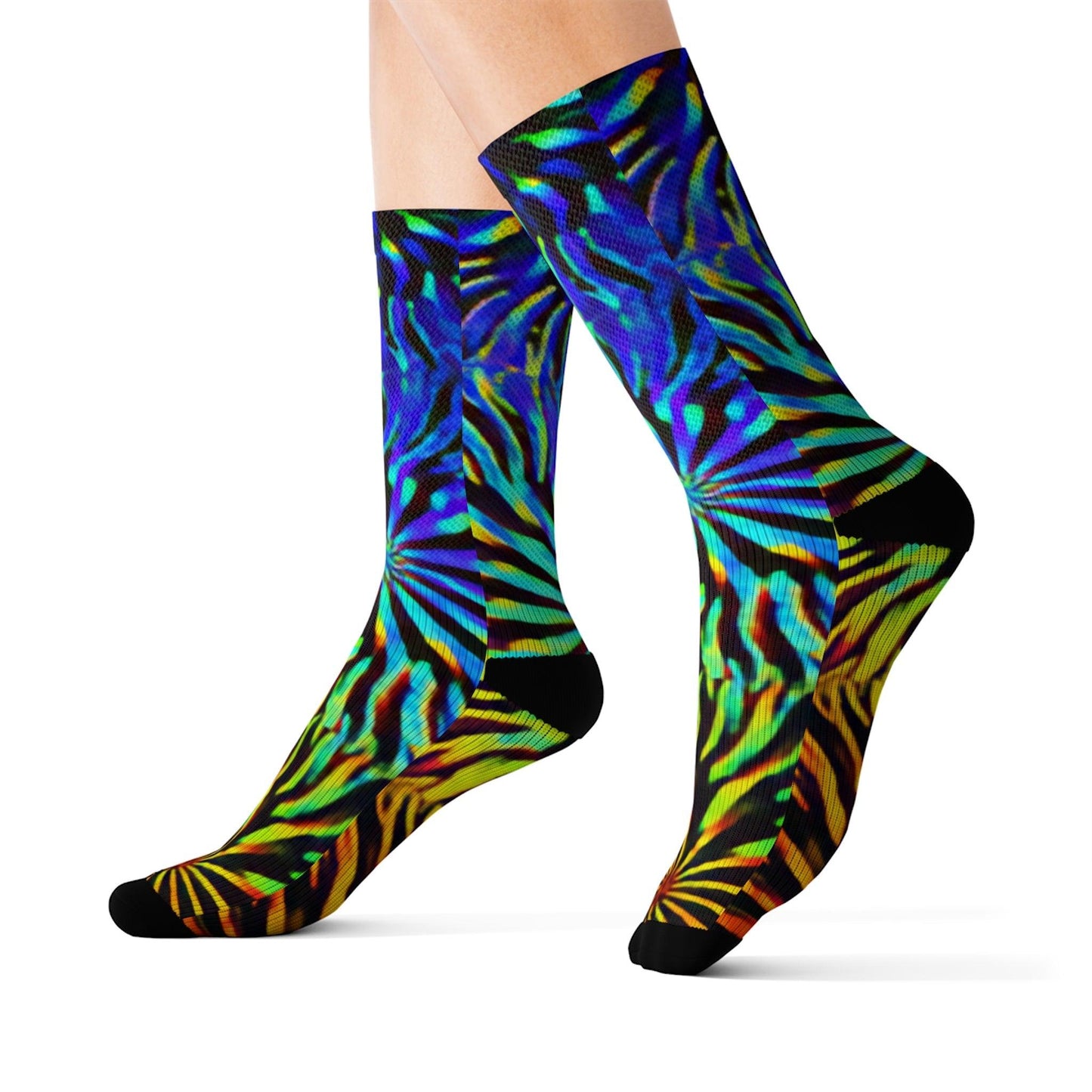 Tie Dyed Sublimation Socks - Lizard Vigilante