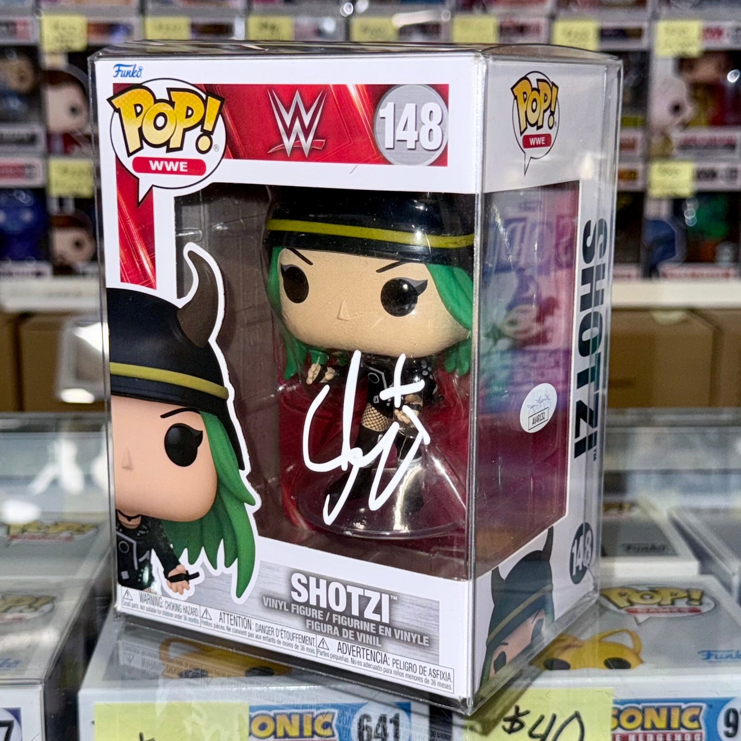 WWE Shotzi (Damage CTRL) Signed Funko Pop! #148 With JSA COA