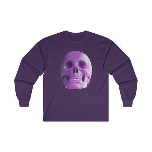 The Purple Skull of Glory Unisex Ultra Cotton Long Sleeve Tee - Lizard Vigilante