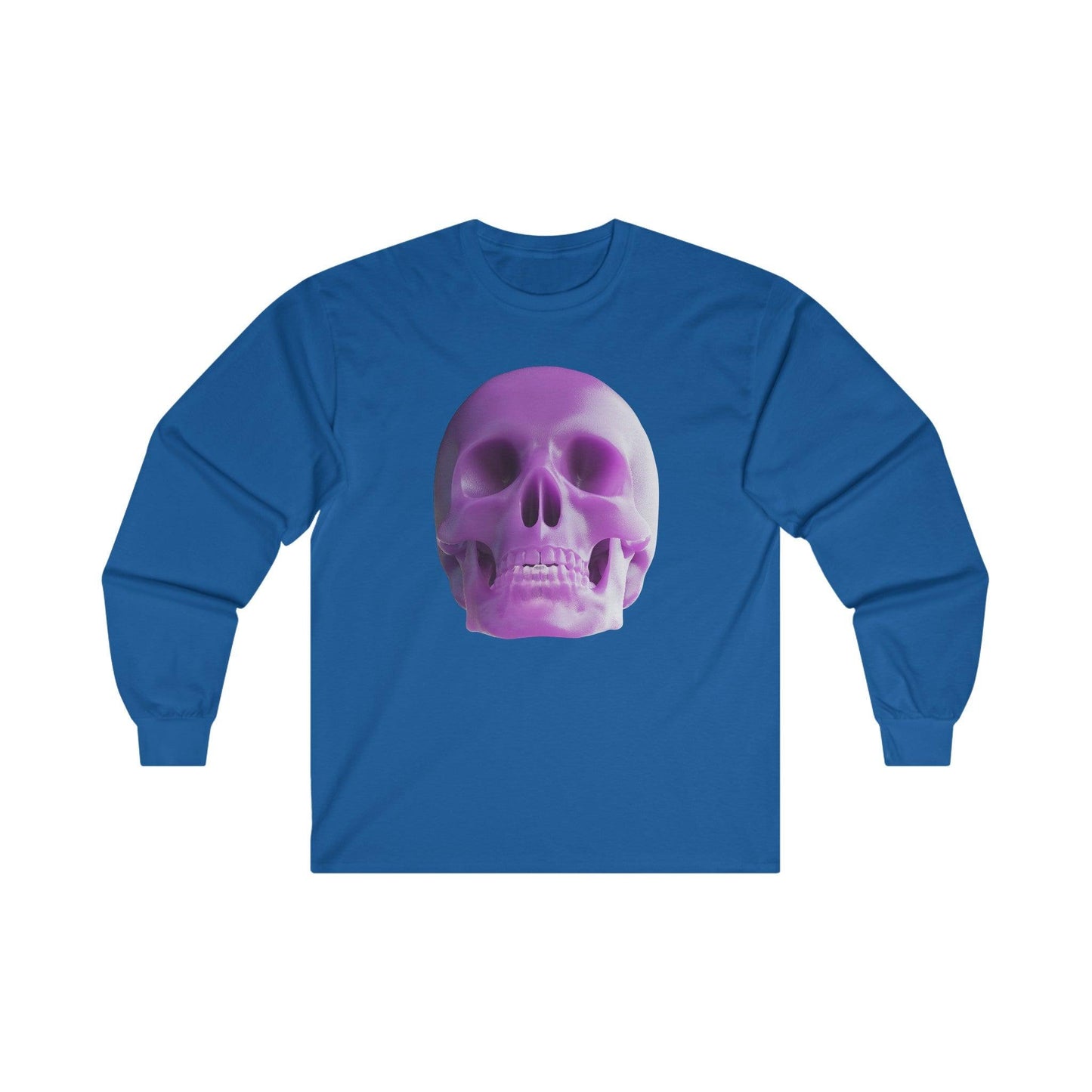 The Purple Skull of Glory Unisex Ultra Cotton Long Sleeve Tee - Lizard Vigilante