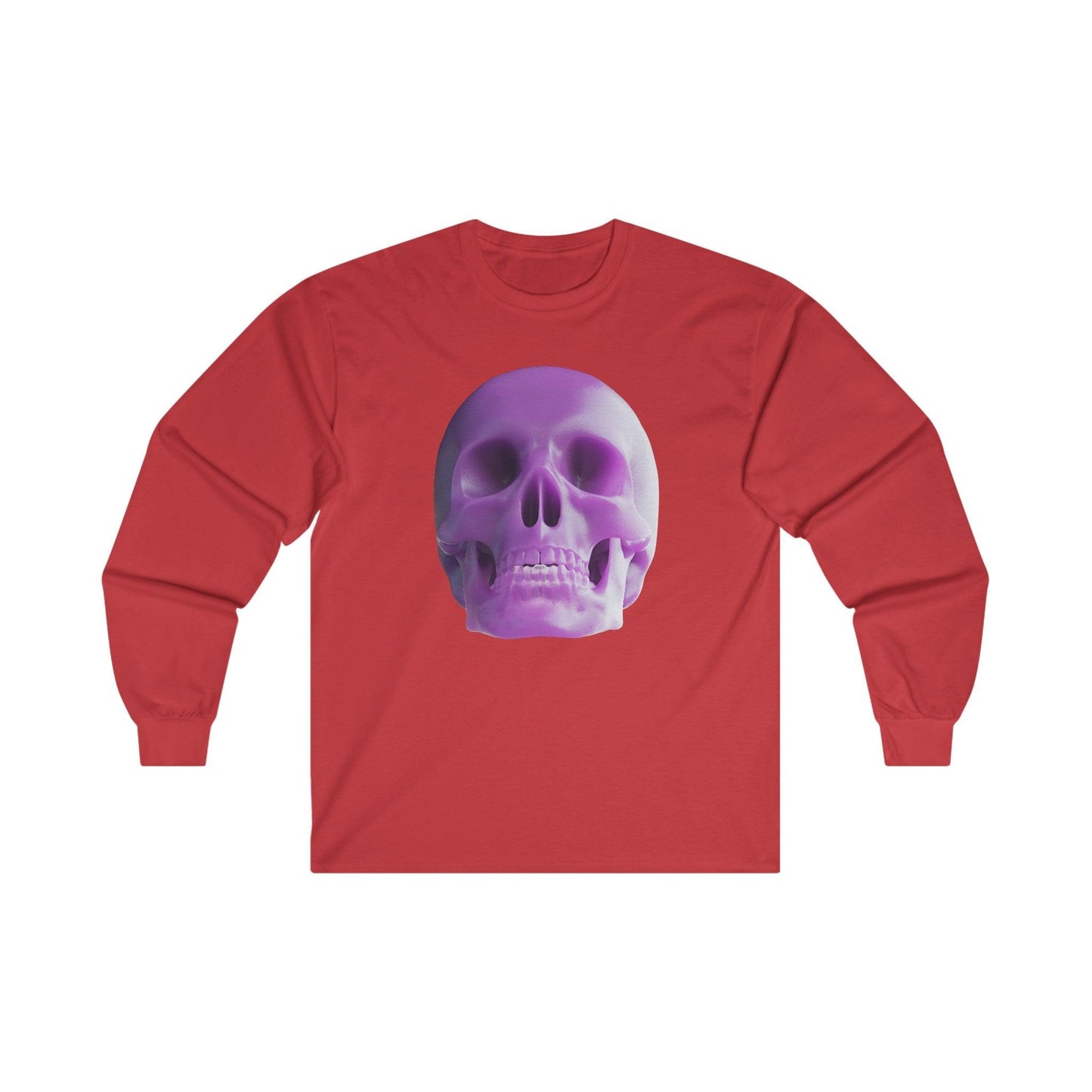 The Purple Skull of Glory Unisex Ultra Cotton Long Sleeve Tee - Lizard Vigilante