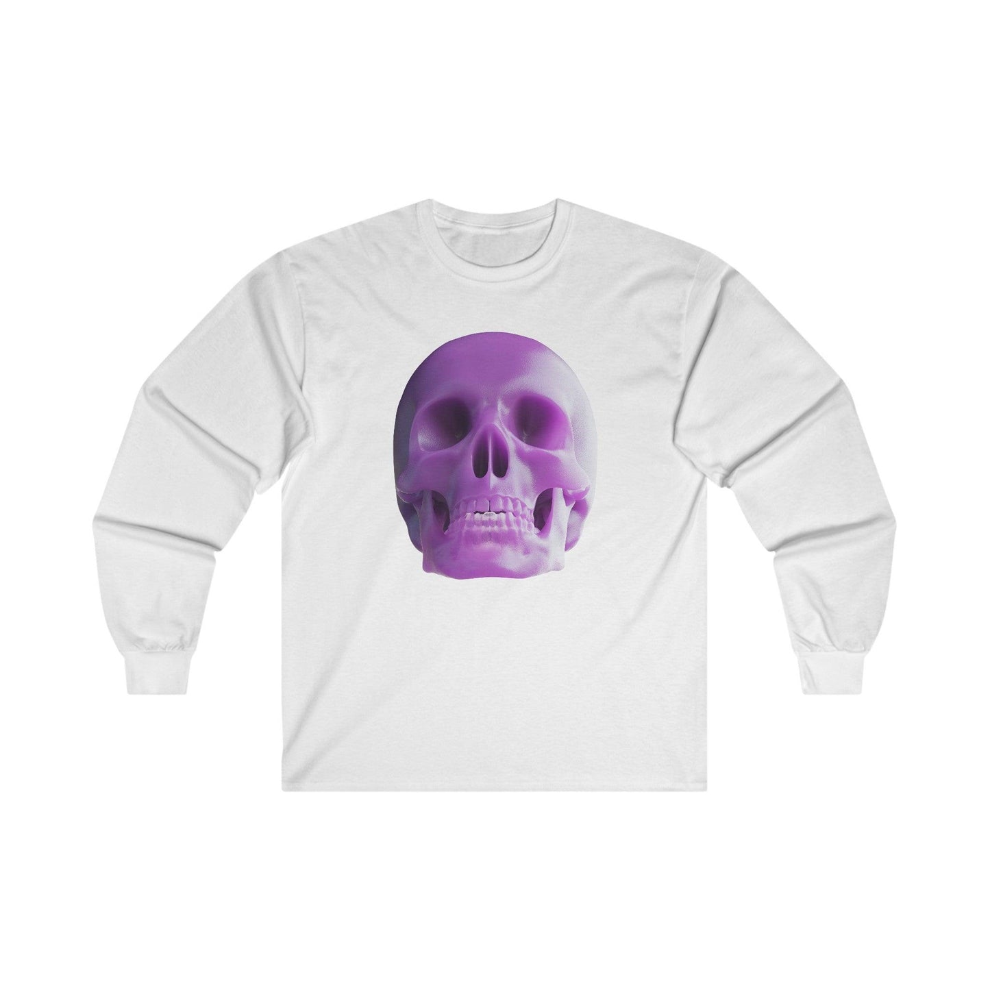 The Purple Skull of Glory Unisex Ultra Cotton Long Sleeve Tee - Lizard Vigilante