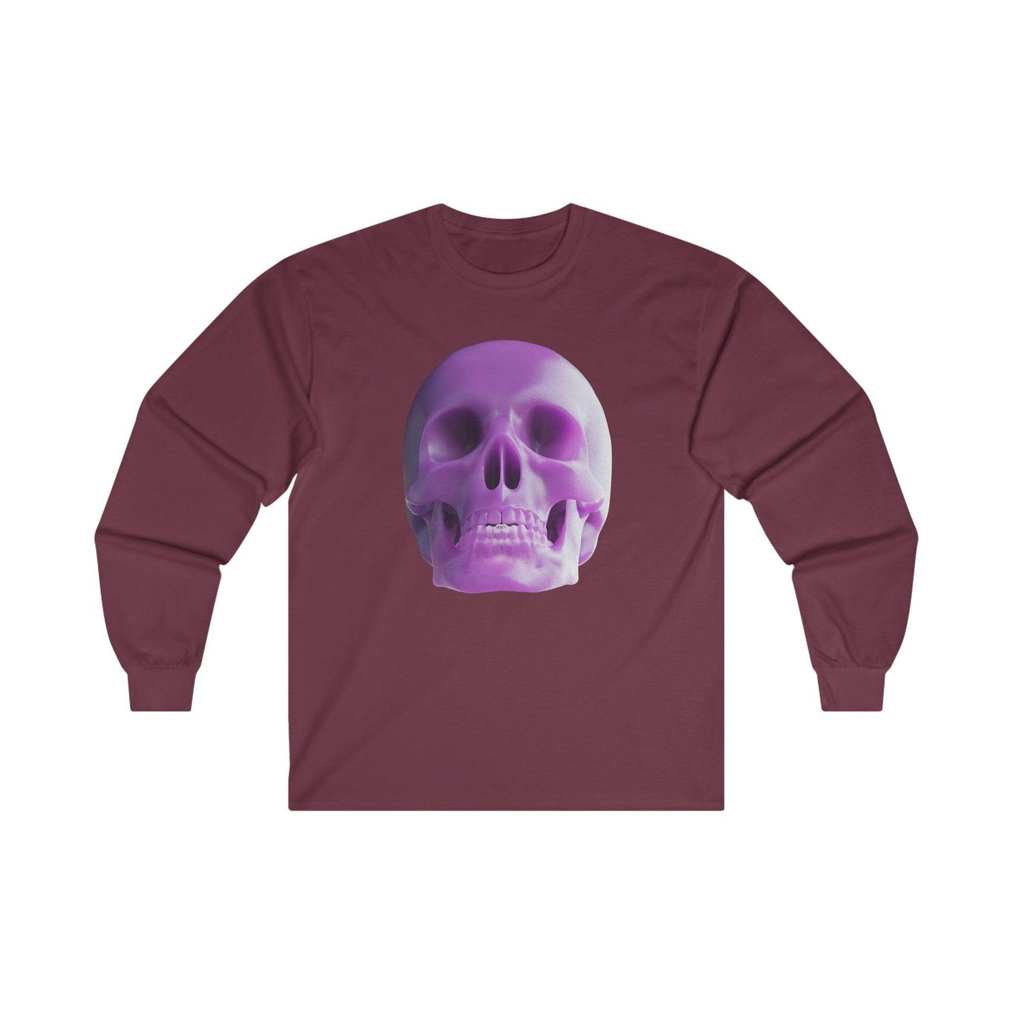 The Purple Skull of Glory Unisex Ultra Cotton Long Sleeve Tee - Lizard Vigilante