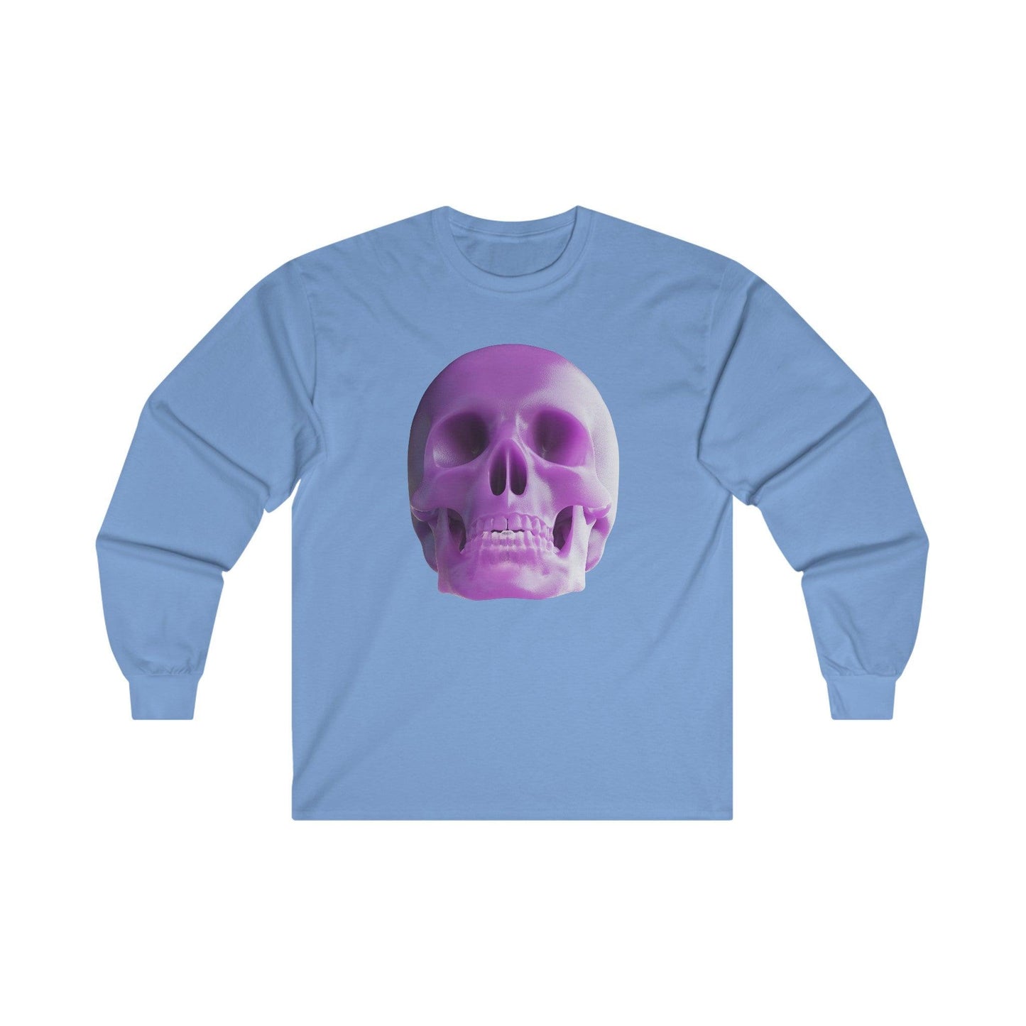 The Purple Skull of Glory Unisex Ultra Cotton Long Sleeve Tee - Lizard Vigilante