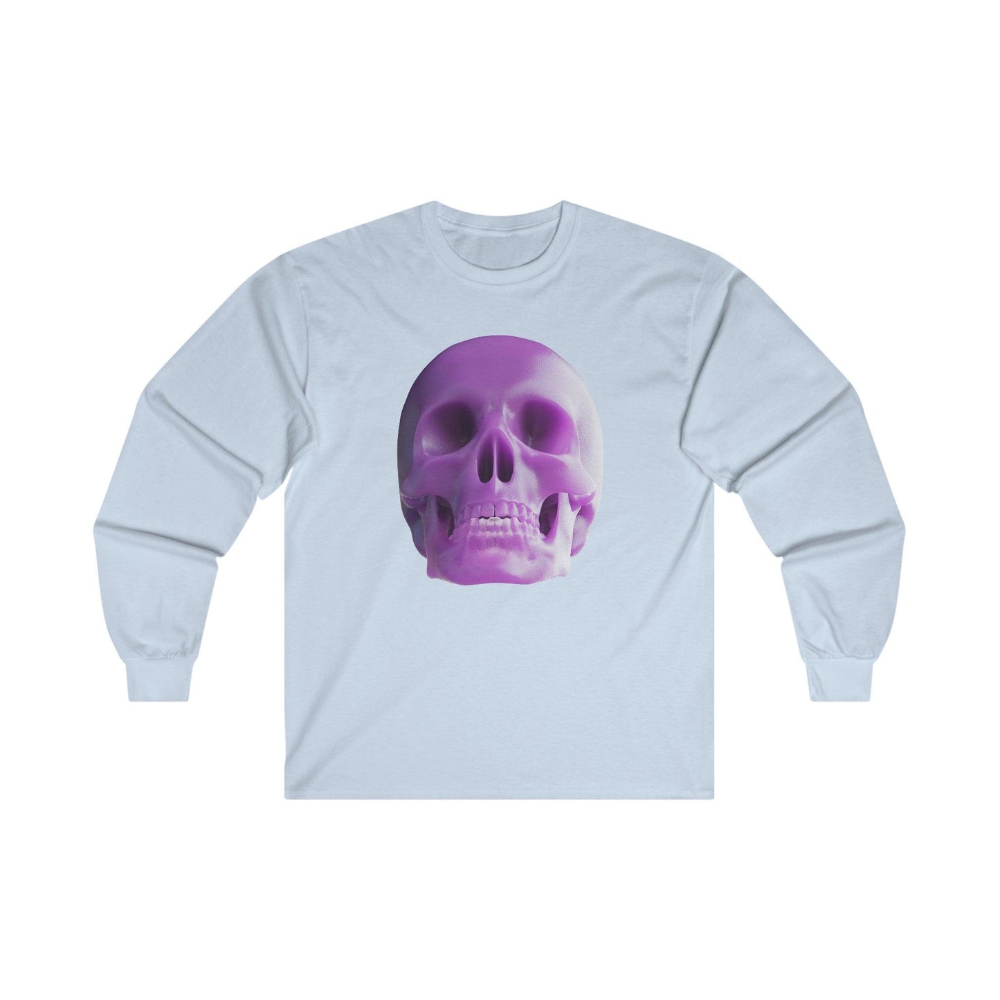 The Purple Skull of Glory Unisex Ultra Cotton Long Sleeve Tee - Lizard Vigilante