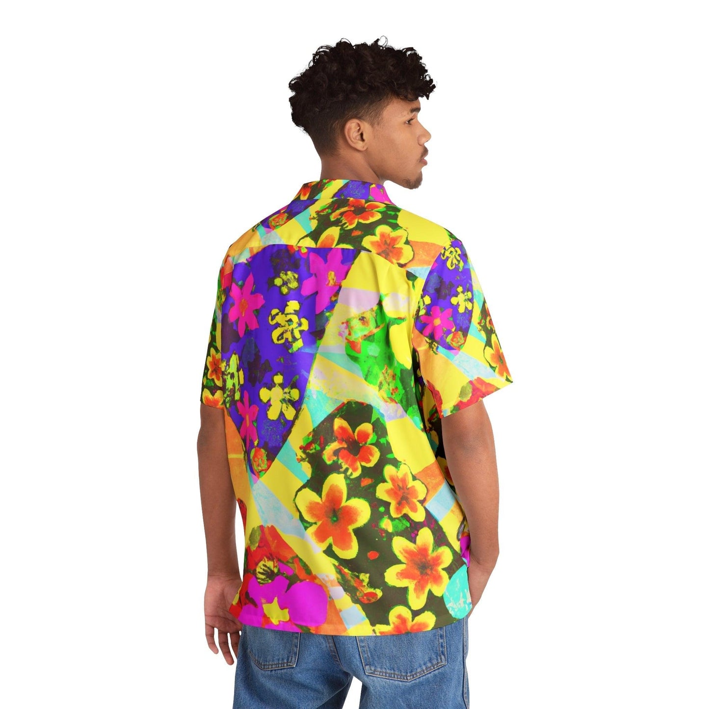 Flowering Men's Hawaiian Shirt - Lizard Vigilante