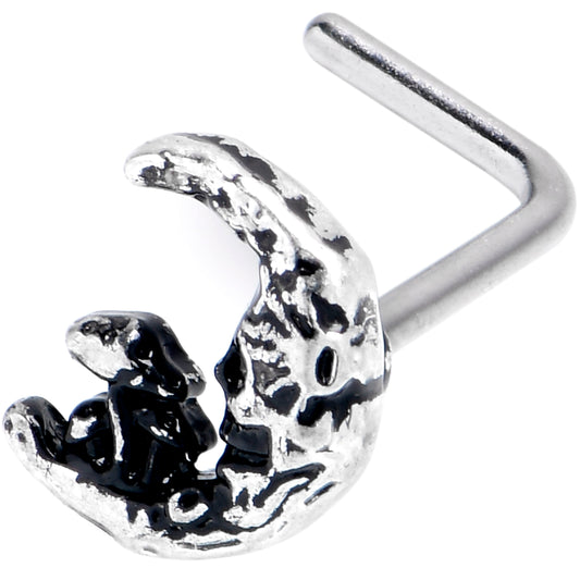 20G 7mm Mushrooms on the Moon L Shape Nose Ring