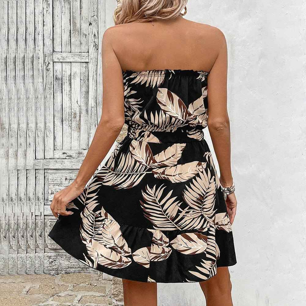 European Fashion Sexy Off-Shoulder : Bandeau Dress