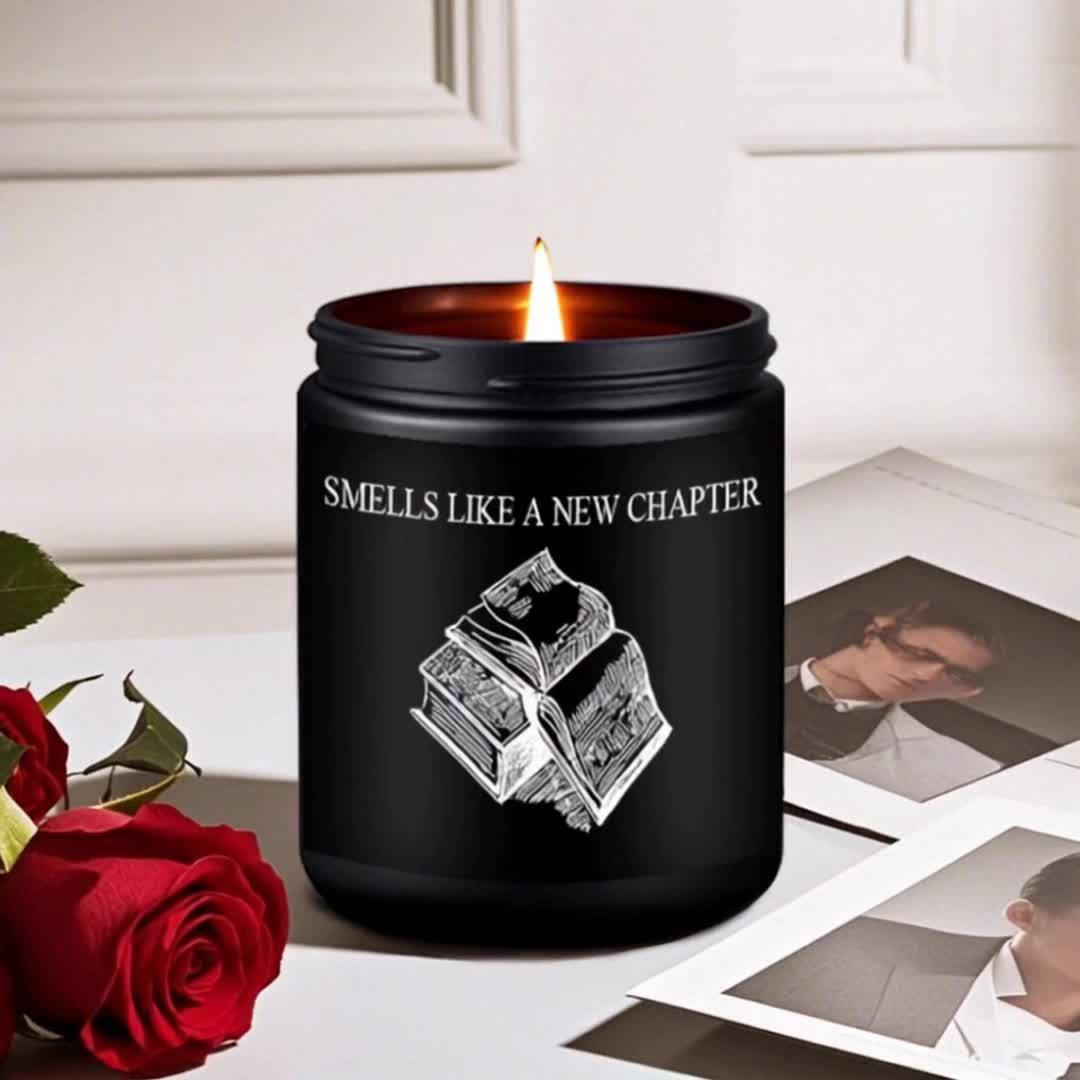 Sweet Book Lover Gift For Bookworm Bestfriend Her Him Gf Bf Girl Boy Women Man Gag Fun Cool Trendy Stuff Birthday Christmas Thanksgiving Anniversary Graduation Idea 2024 Unique Ornament Decor Lavender Scented Candle Small Box