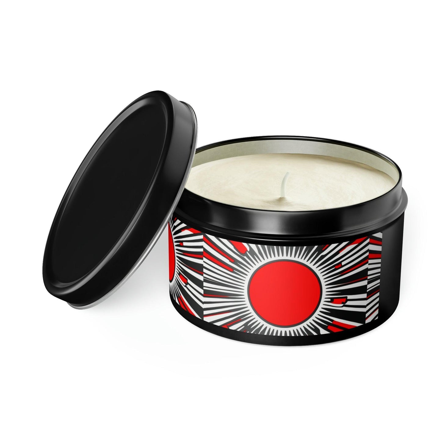 Red Circ Tin Candles - Lizard Vigilante